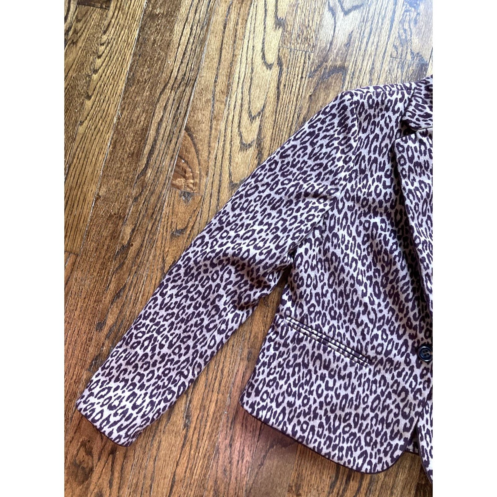 Ann Taylor Ann Taylor Blazer Womens Sz 2 Leopard Print Jacket One Button Office NWT Size XS / US 0-2 / IT 36-38 - 2 Thumbnail