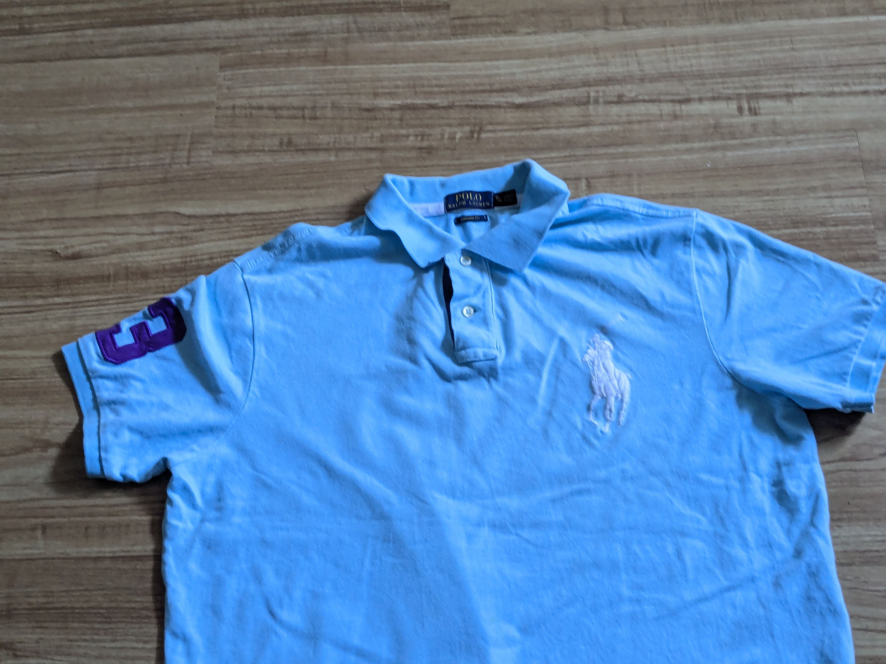 Polo Ralph Lauren Polo Ralph Lauren Big Pony Polo Shirt Light Blue XL Size US XL / EU 56 / 4 - 2 Thumbnail