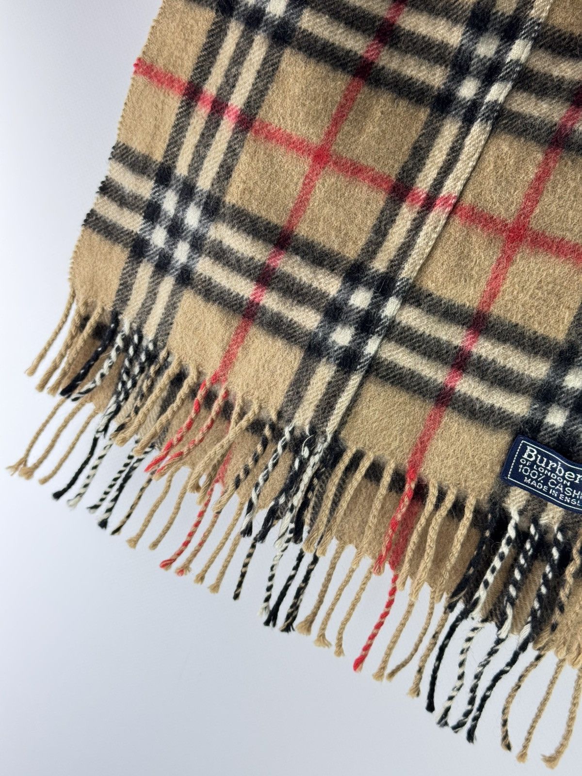 Burberry Vintage Burberrys Scarf 100% cashmere Size ONE SIZE - 4 Thumbnail
