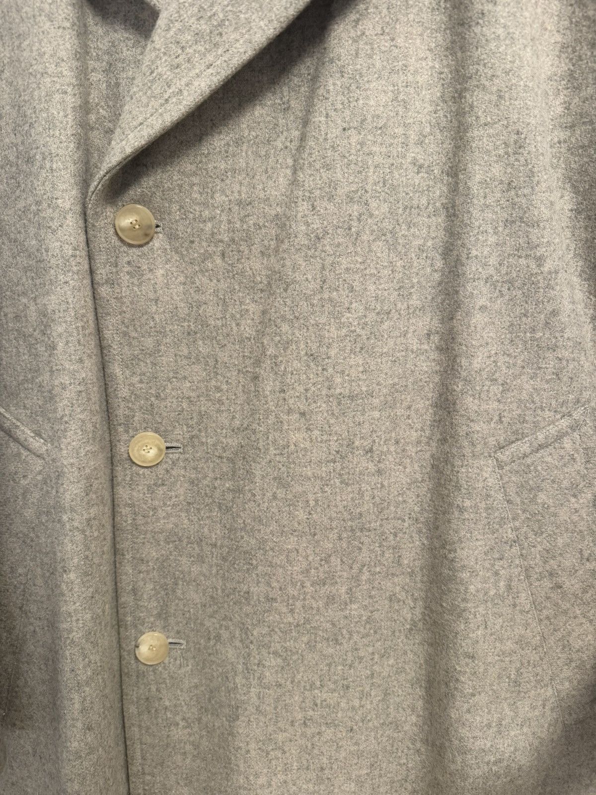 Auralee Auralee Super Milled Shetland Wool Double Breasted Coat Size US M / EU 48-50 / 2 - 6 Thumbnail