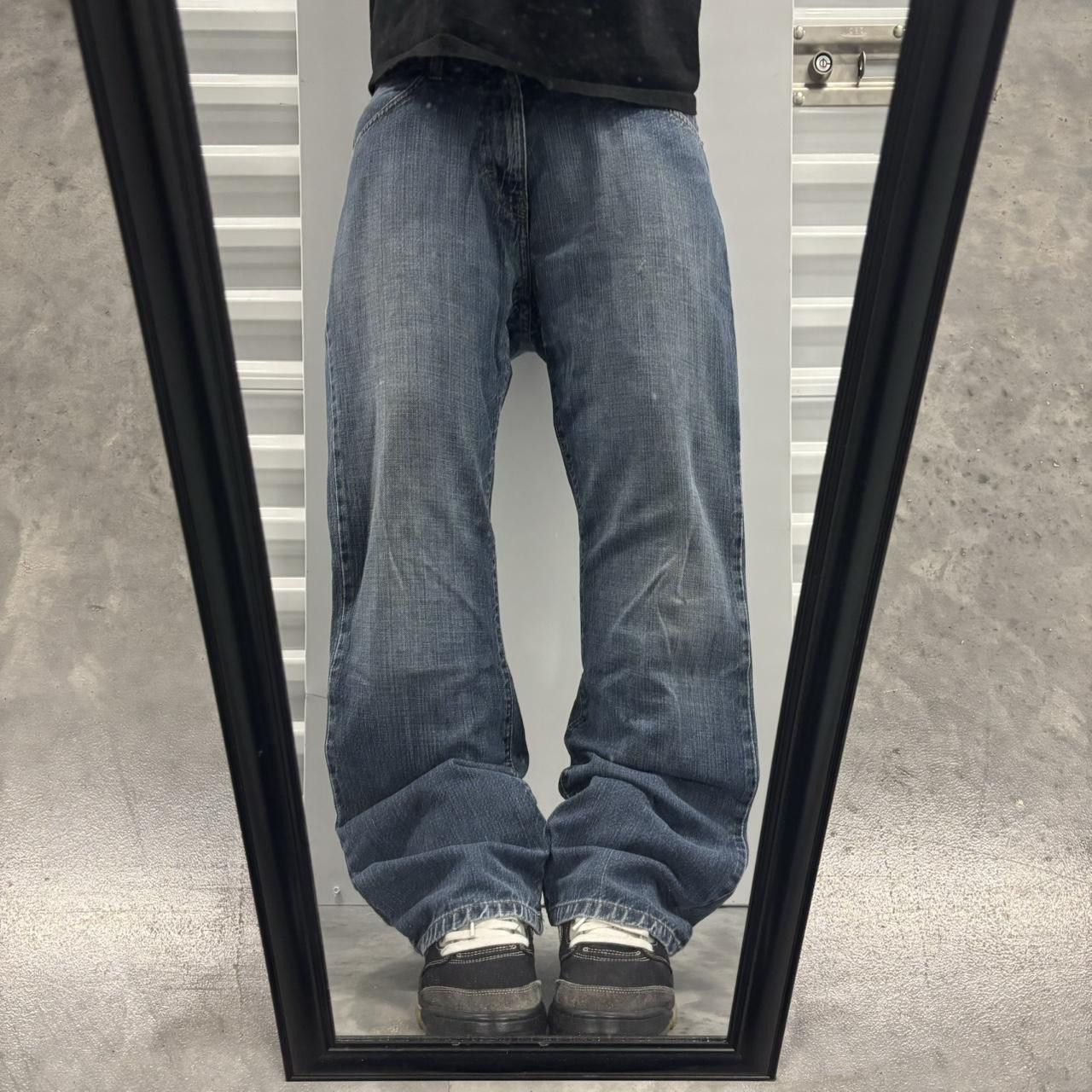 Calvin Klein × Vintage Crazy Vintage Y2K/2000s Grunge Calvin Klein Dark Wash Denim Jeans! Size US 32 / EU 48 - 1 Thumbnail