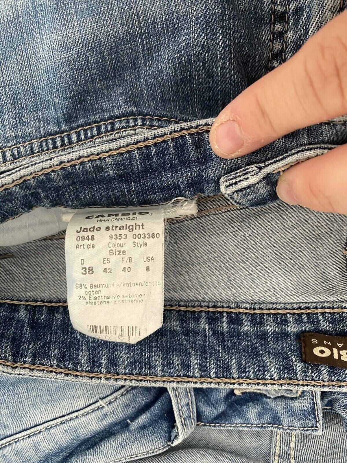 Other Cambio Jade jeans denim blue size 38 sk2411 Size 28" / US 6 / IT 42 - 4 Thumbnail