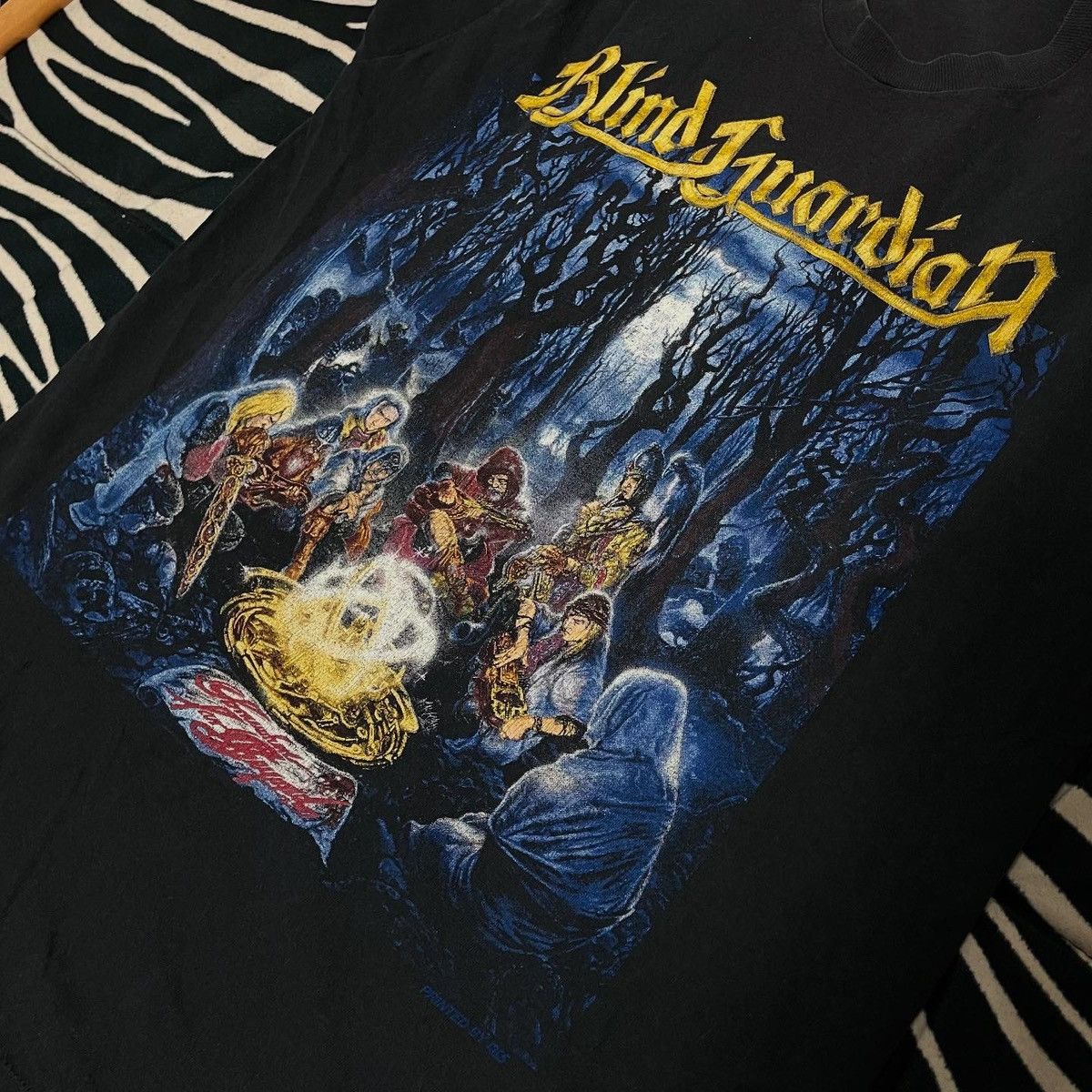 Band Tees × Vintage Blind Guardian 1992 tour tee Band Shirt washed black Size US L / EU 52-54 / 3 - 4 Thumbnail