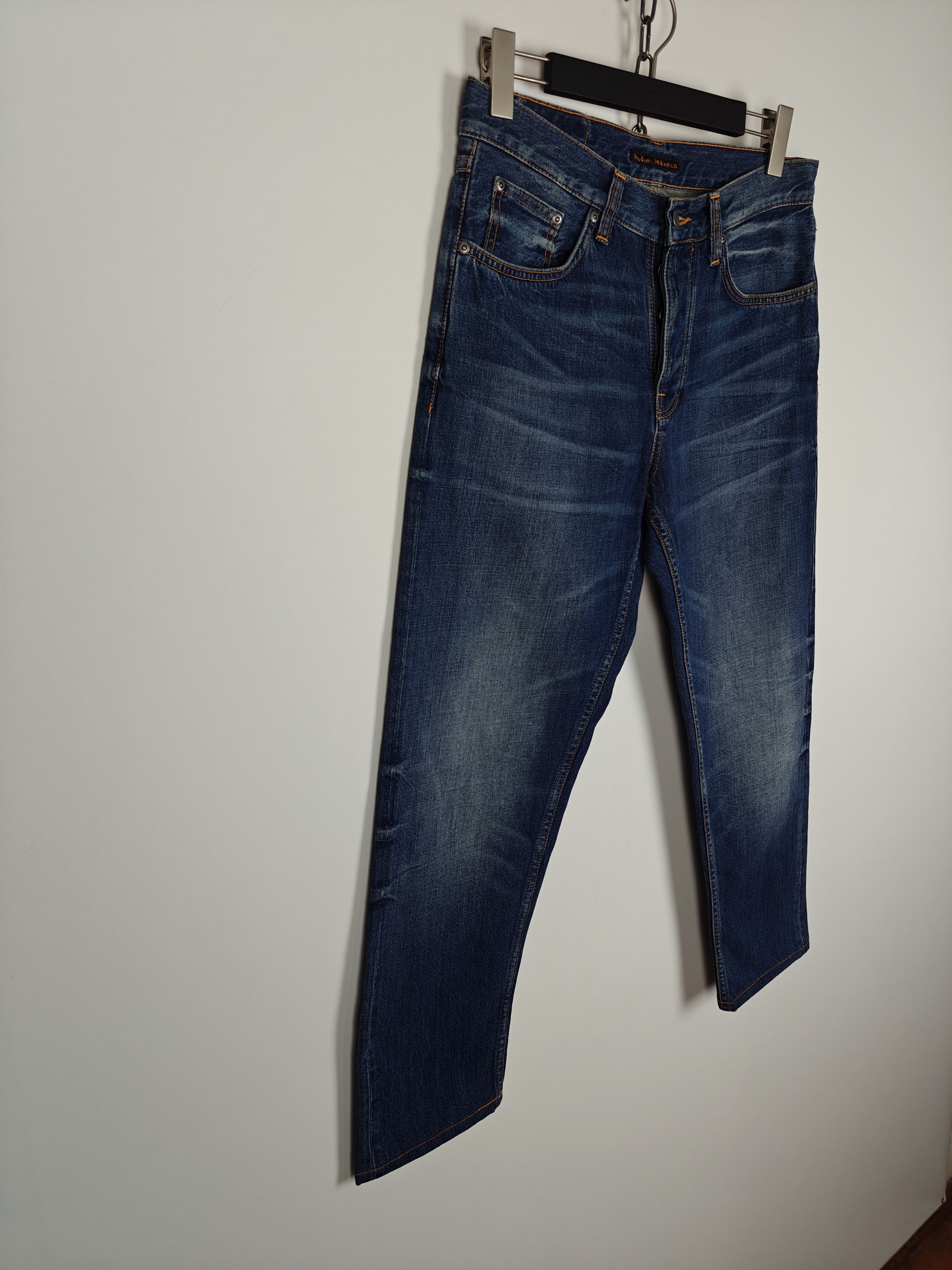 Nudie Jeans Nudie Jeans Rigid Dream Blue Denim Pants size 31x30 Size US 31 - 4 Thumbnail