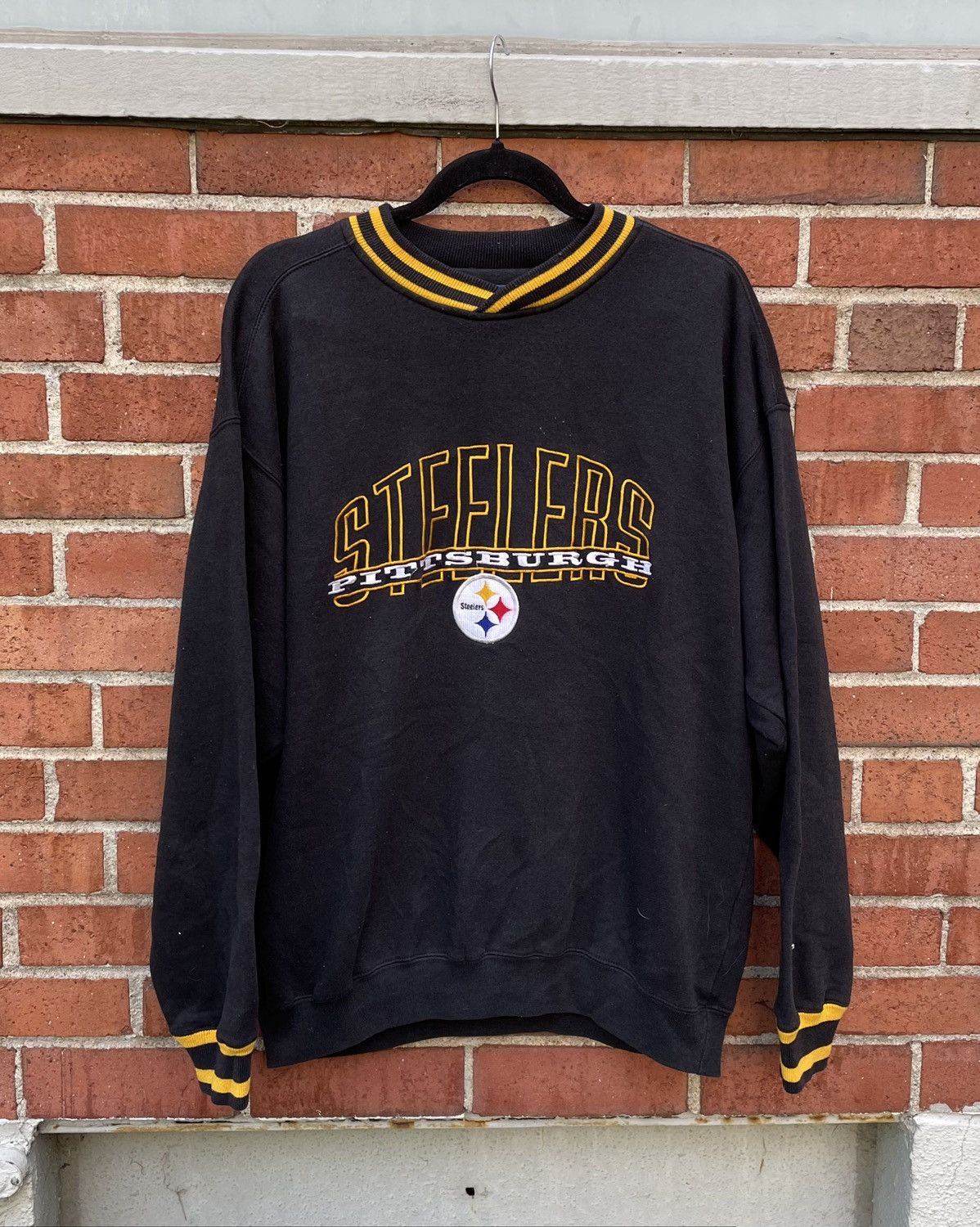 Starter 90s Starter Pittsburgh Steelers Embroidered Sweatshirt Size US L / EU 52-54 / 3 - 1 Thumbnail