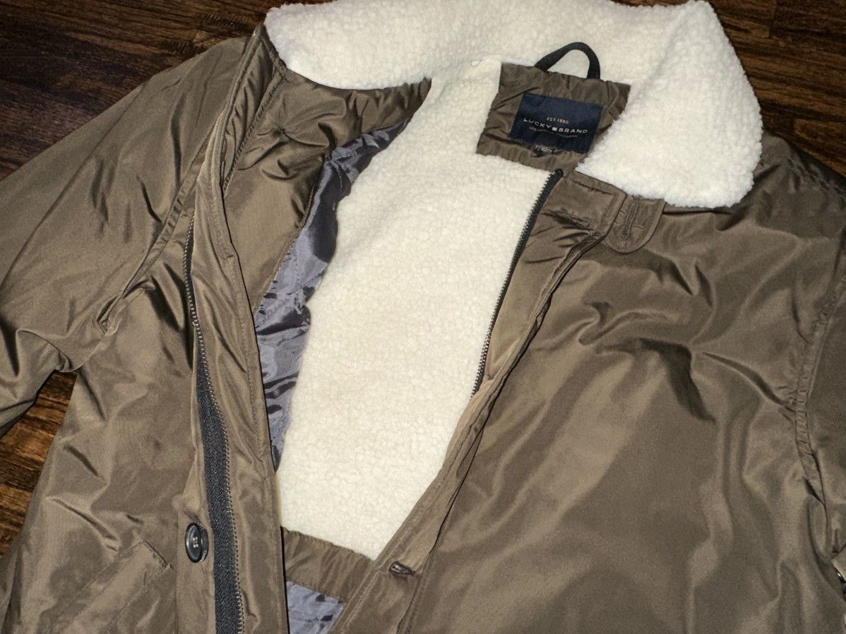 Lucky Brand Lucky Brand Sherpa Nylon Barn Coat Jacket Olive Size Medium Size US M / EU 48-50 / 2 - 6 Thumbnail