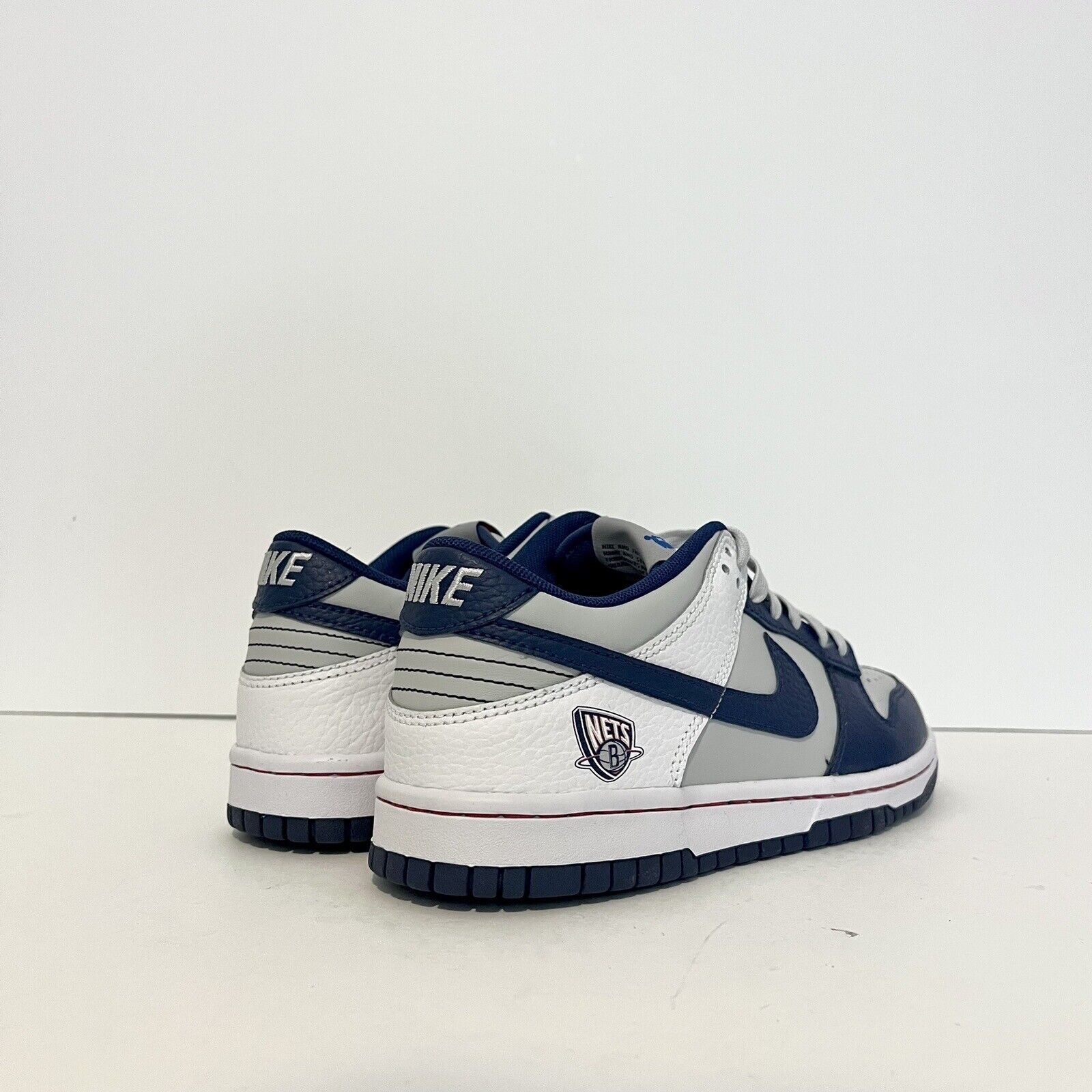 Nike 2021 Nike Dunk Low EMB GS NBA 75th Nets DO6288 001 DS 5Y Size US 6.5 / IT 36.5 - 4 Thumbnail
