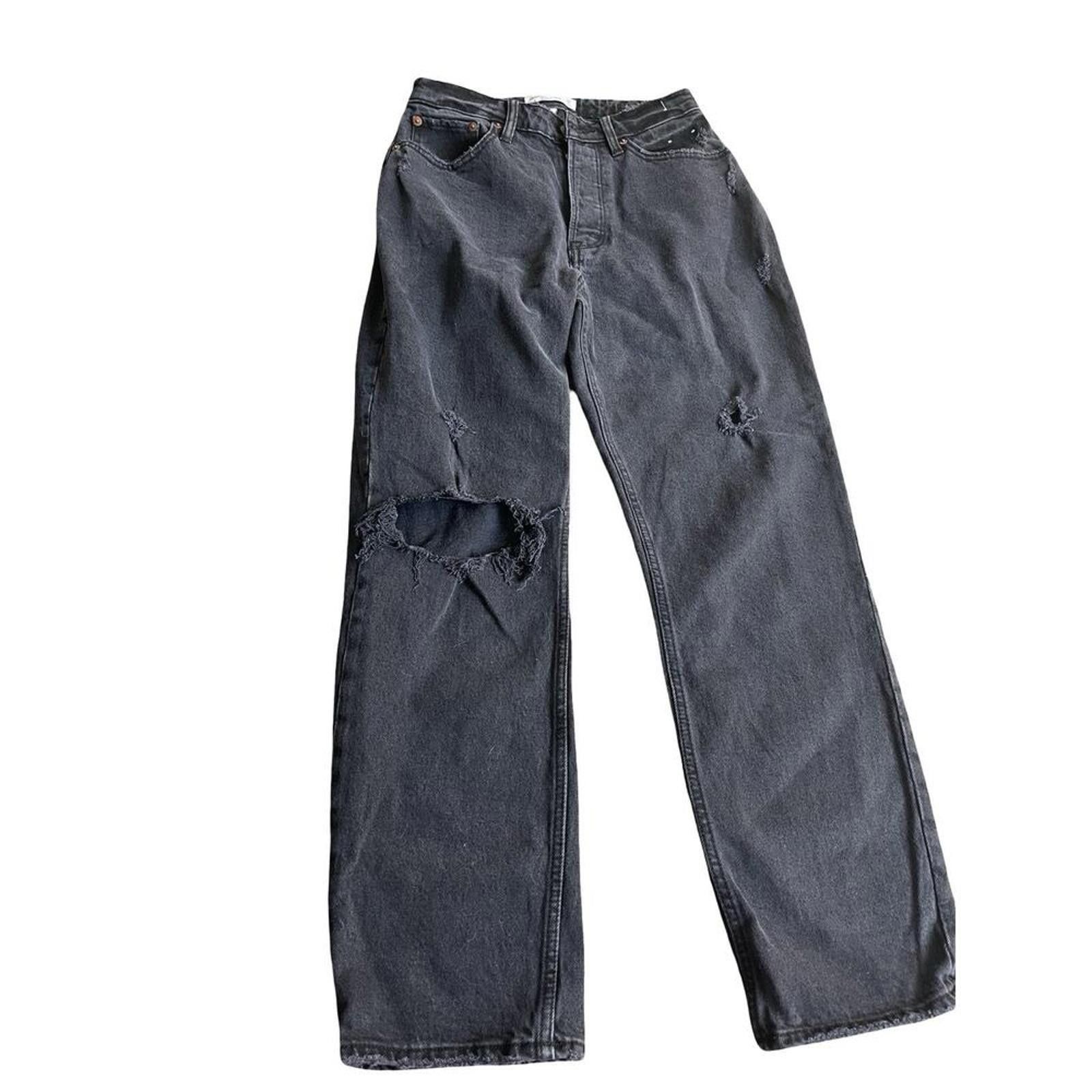 Abercrombie & Fitch Abercombie Women's Ripped Black Jeans Size 26" / US 2 / IT 38 - 7 Thumbnail