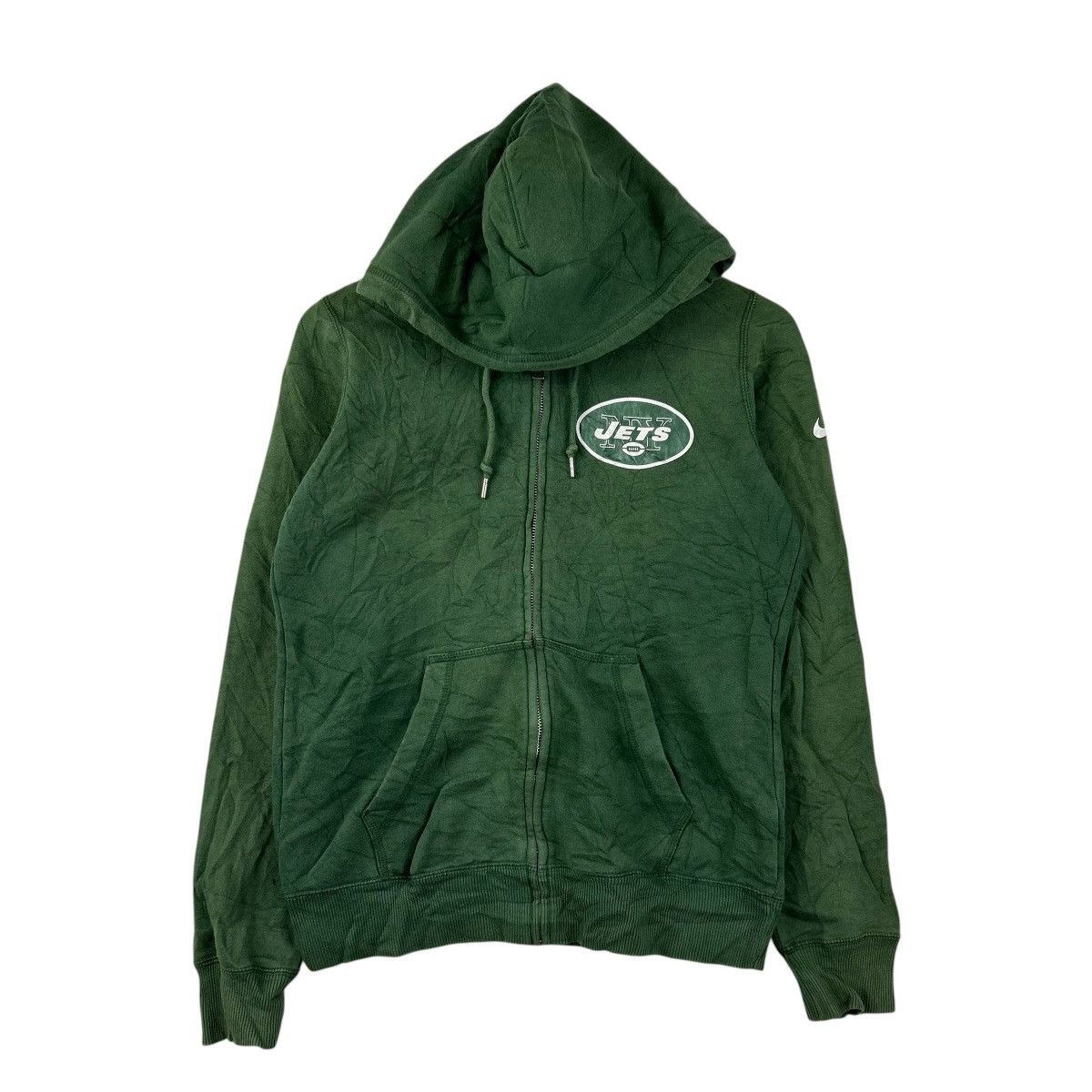 Nike NIKE JETS NFL Full Zip Zipper Hoodie Green Medium Size US M / EU 48-50 / 2 - 1 Thumbnail