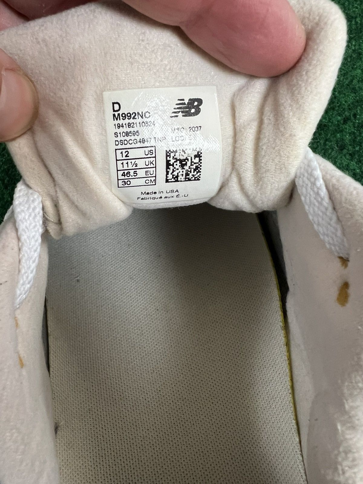 New Balance New Balance 992 Made in USA Nimbus Cloud White Size 12 Size US 12 / EU 45 - 7 Thumbnail
