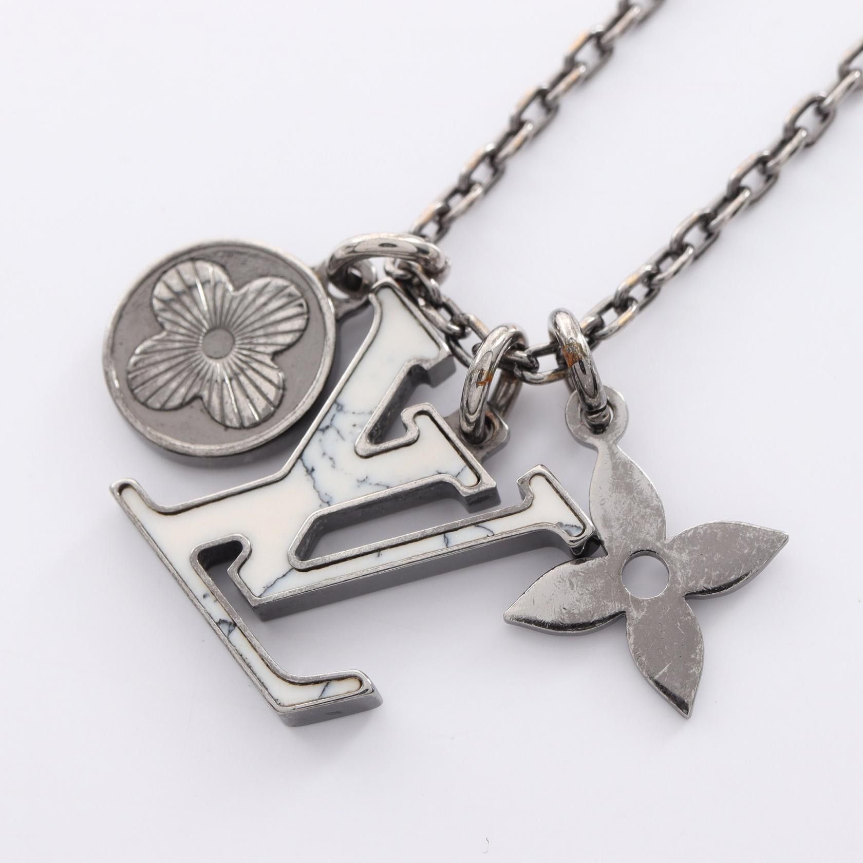 Louis Vuitton Louis Vuitton Initiales Pendant Necklace Ceramic Necklace M00317 in Very Good Condition Size ONE SIZE - 1 Thumbnail