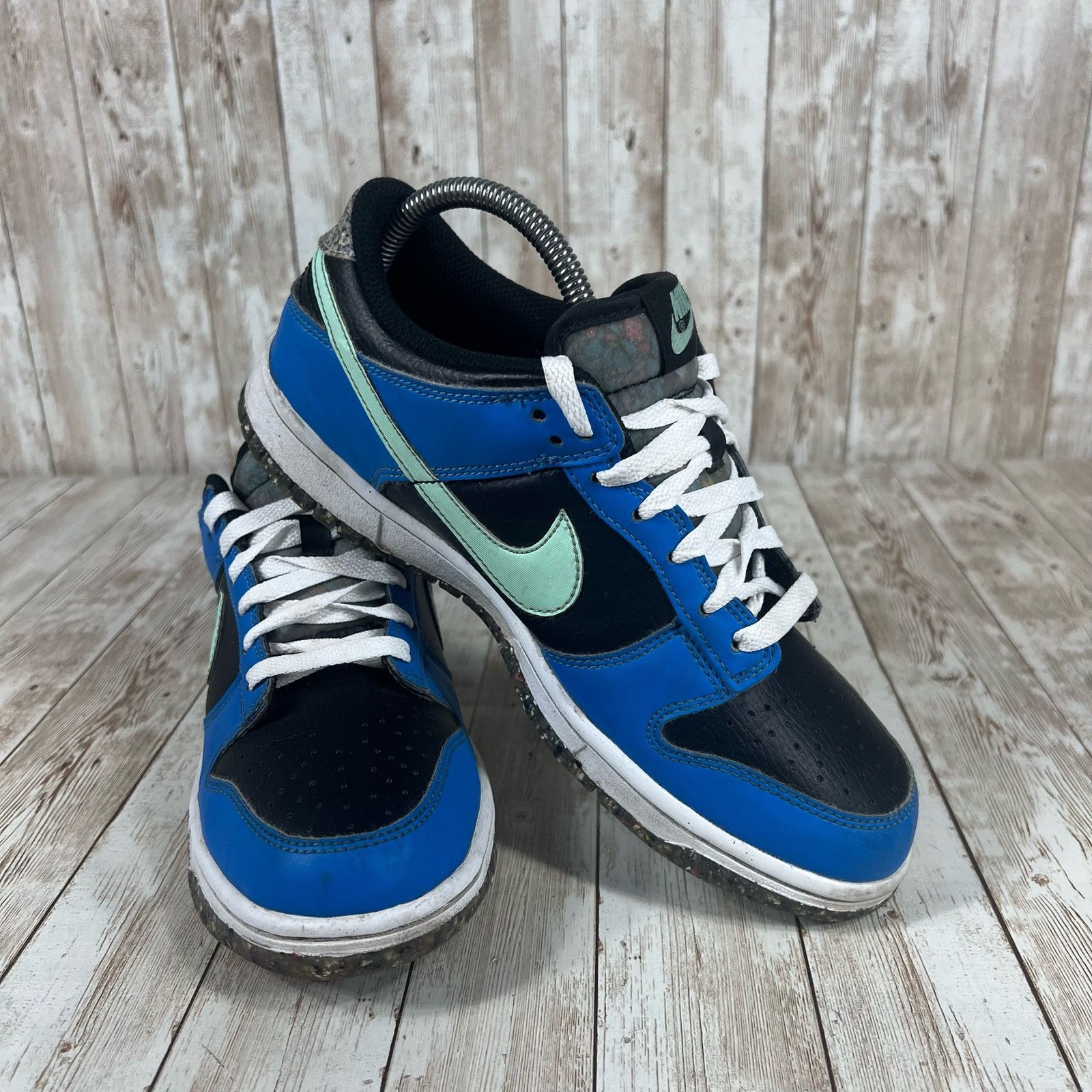 Nike 7/8.5 Women Nike Dunk Low SE Black Blue Mint - DR0165-001 Size US 8.5 / IT 38.5 - 6 Thumbnail