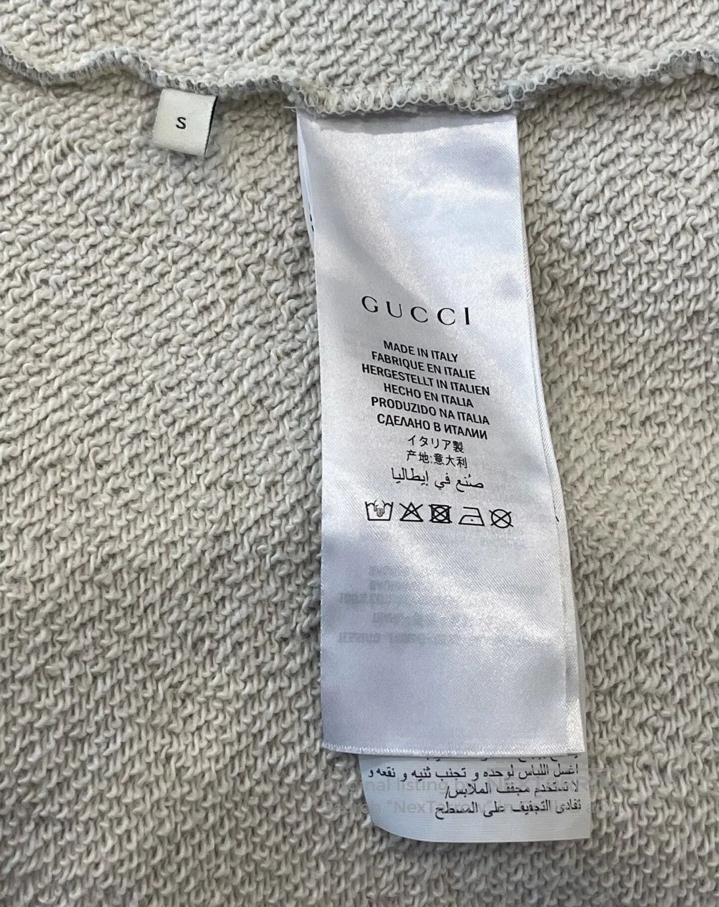Gucci gucci gray hoodie with intricate embroidery. Size US S / EU 44-46 / 1 - 6 Thumbnail