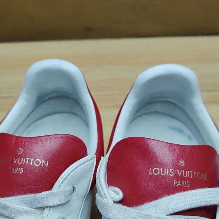 Louis Vuitton Louis Vuitton Luxembourg Casual Sneakers in White Red -2508 Size US 9.5 / EU 42-43 - 4 Thumbnail