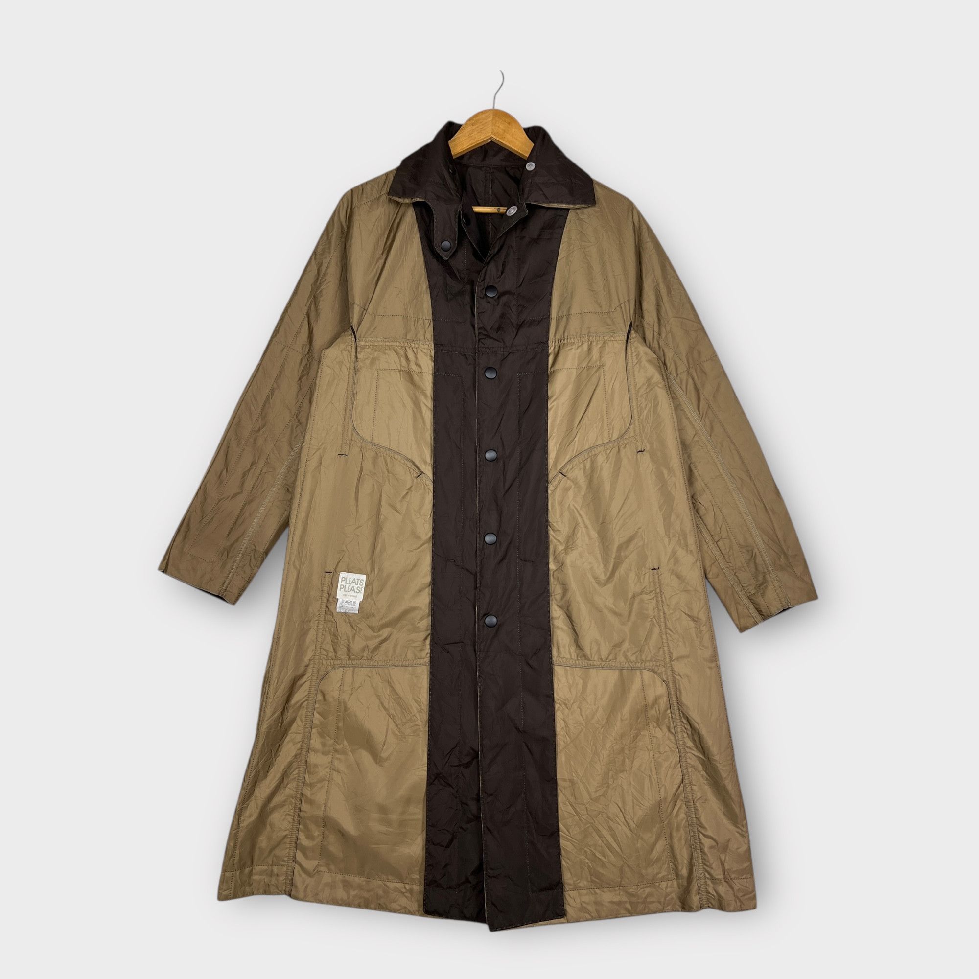 Pleats Please Issey Miyake Pleats Please Issey Miyake Reversible Long Coat Size L / US 10 / IT 46 - 7 Thumbnail