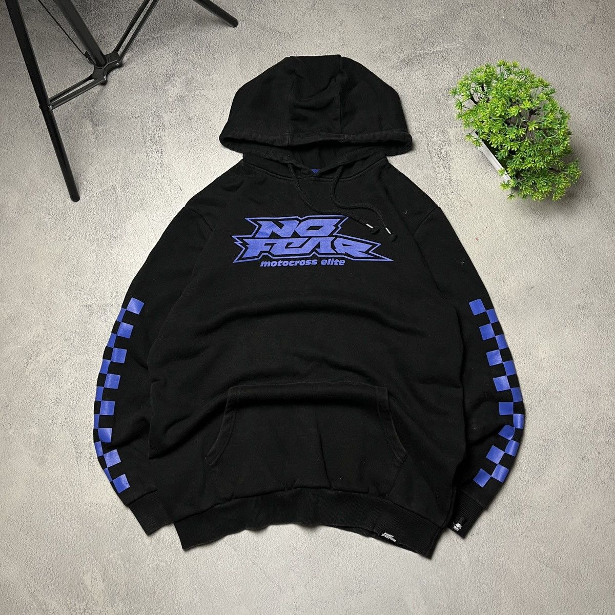 No Fear × Vintage Y2K No Fear Motocross elite Big logo hoodie vintage Size US M / EU 48-50 / 2 - 1 Thumbnail