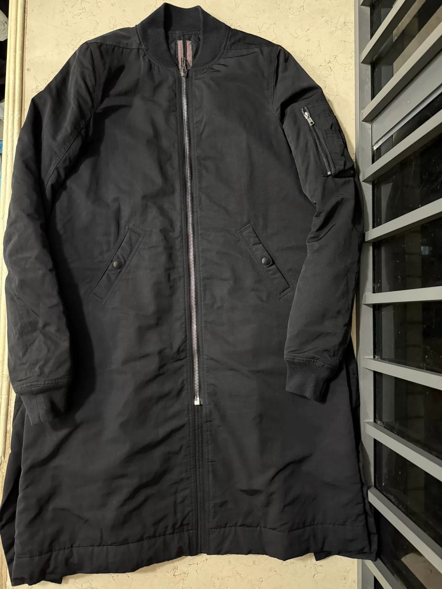 Rick Owens Rick Owens Long Dark Cotton Coat Size US M / EU 48-50 / 2 - 1 Thumbnail