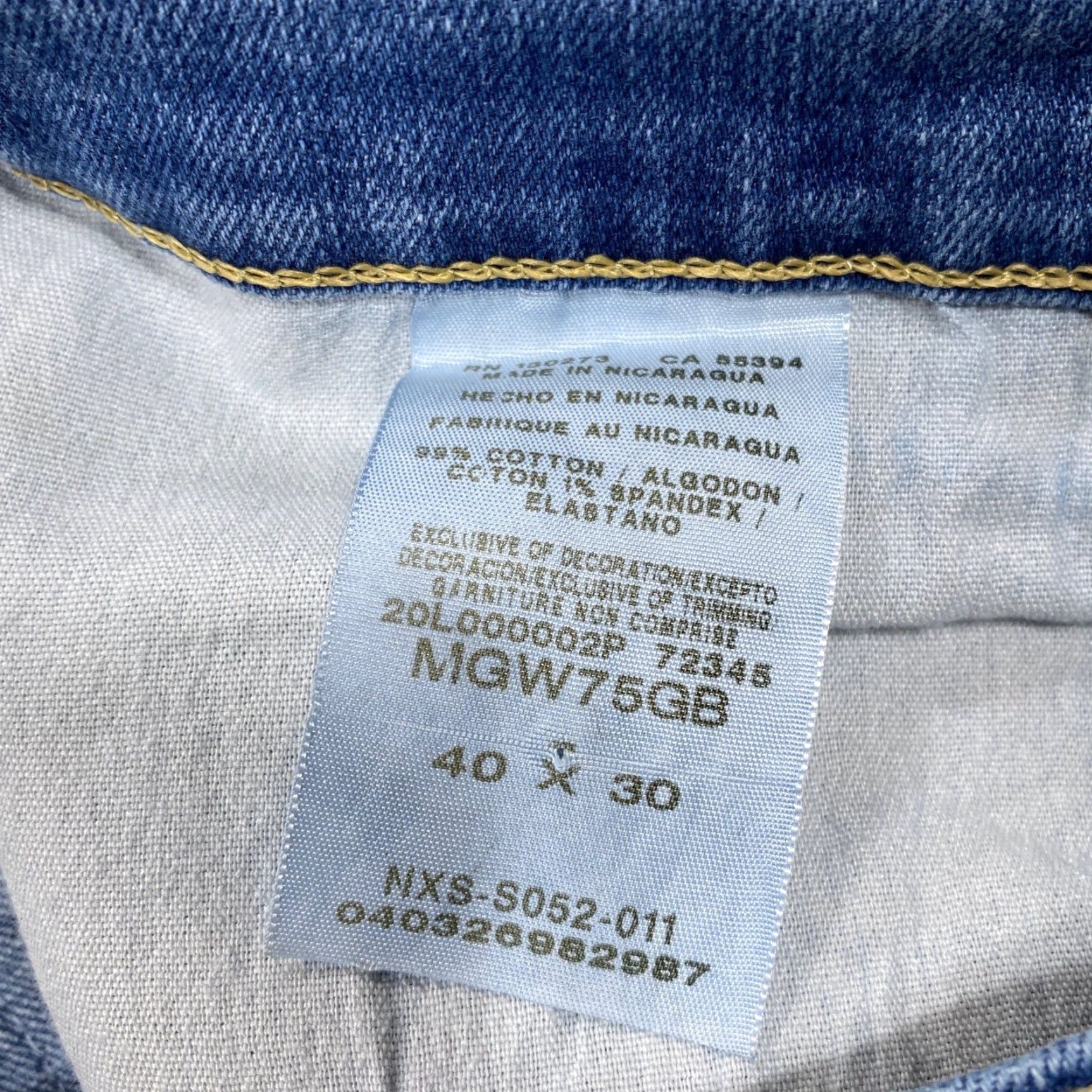 Wrangler Wrangler Jeans Mens 40x30 Blue Straight Leg Denim Stretch 5-Pocket Size US 40 / EU 56 - 5 Thumbnail