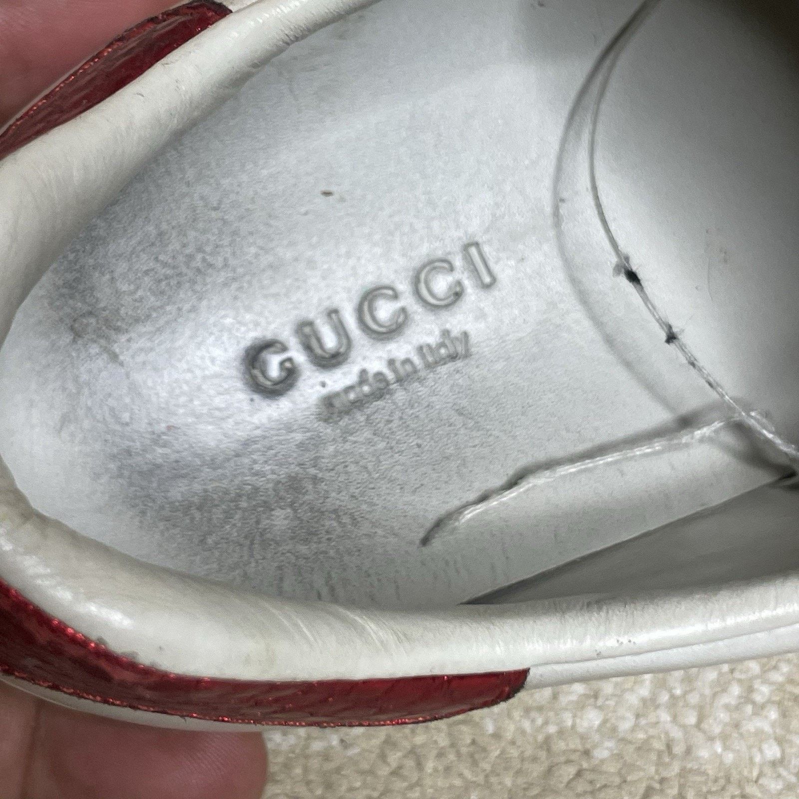 Gucci Gucci Ace Sneakers Low-Top Trainers shoes leather Arrow Size US 10 / IT 40 - 14 Thumbnail