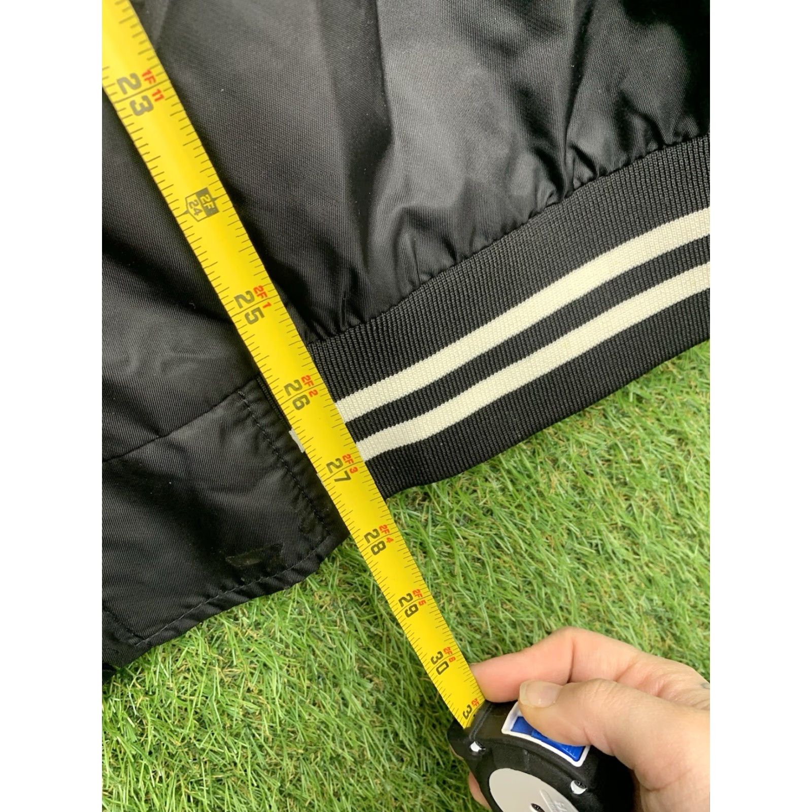 Starter VINTAGE Starter Satin Varsity Jacket Mens Large Enzo Striped Black Label Full Zip Jacket Size US L / EU 52-54 / 3 - 7 Thumbnail