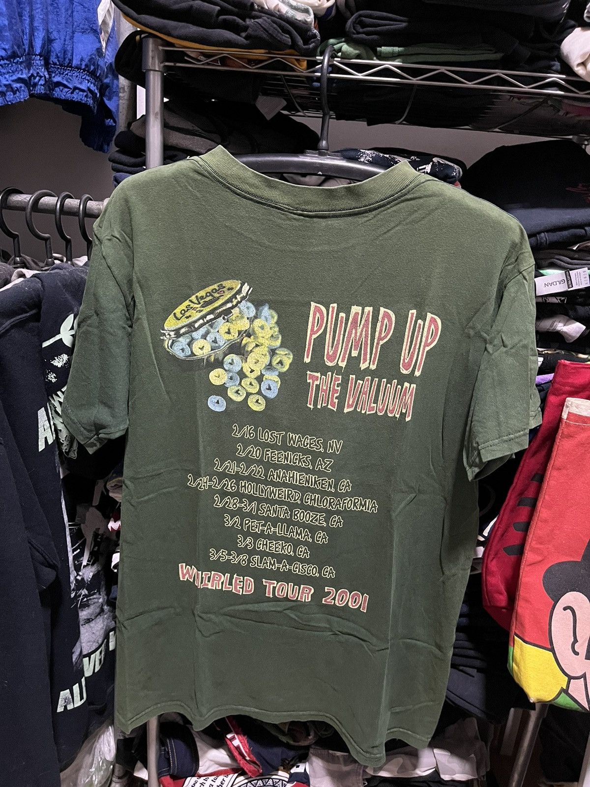 NOFX PUMP UP THE VALUUM 2001ツアーTシャツ