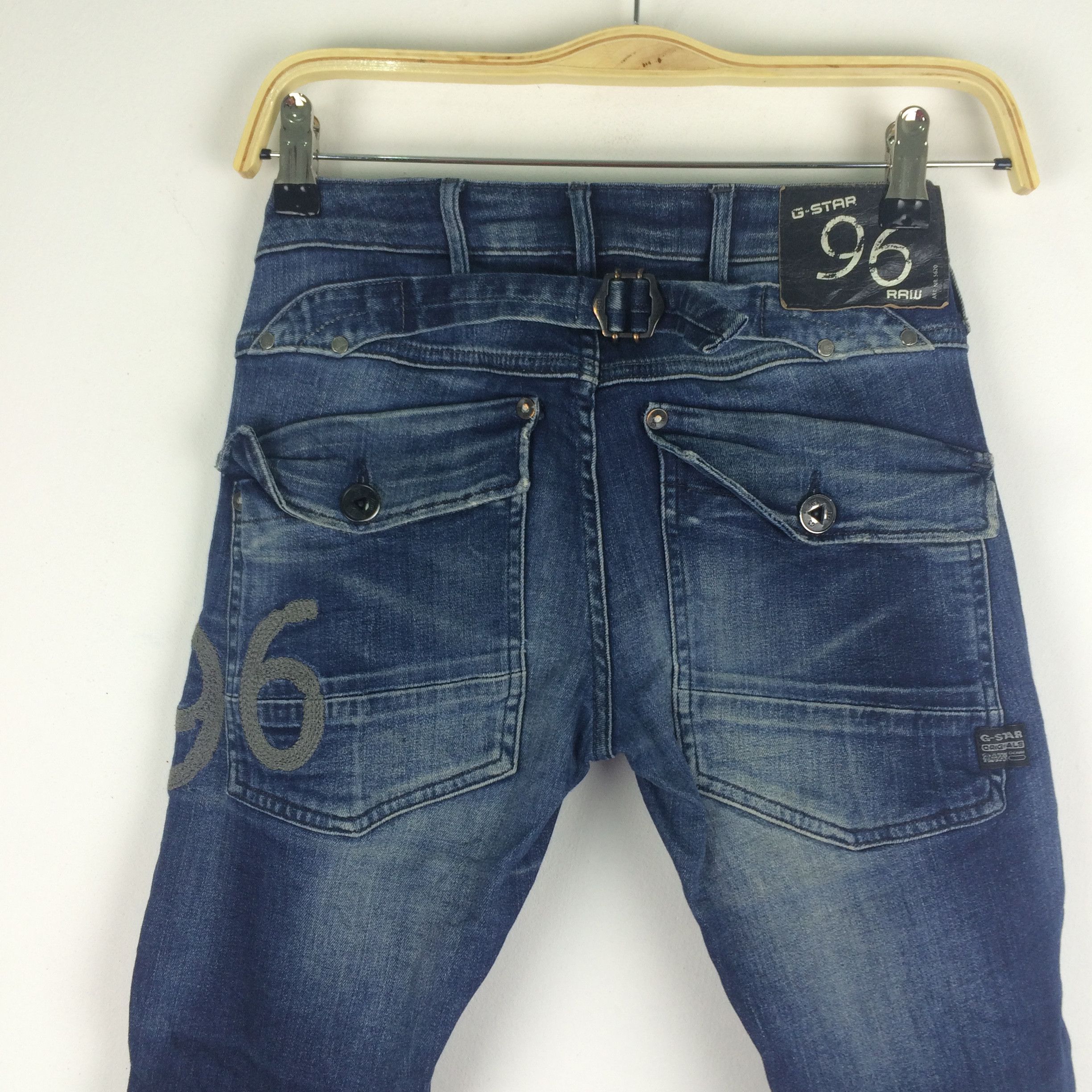 G-Star X21 G-STAR RAW 96 BIKER JEANS W30 Size US 30 / EU 46 - 3 Thumbnail
