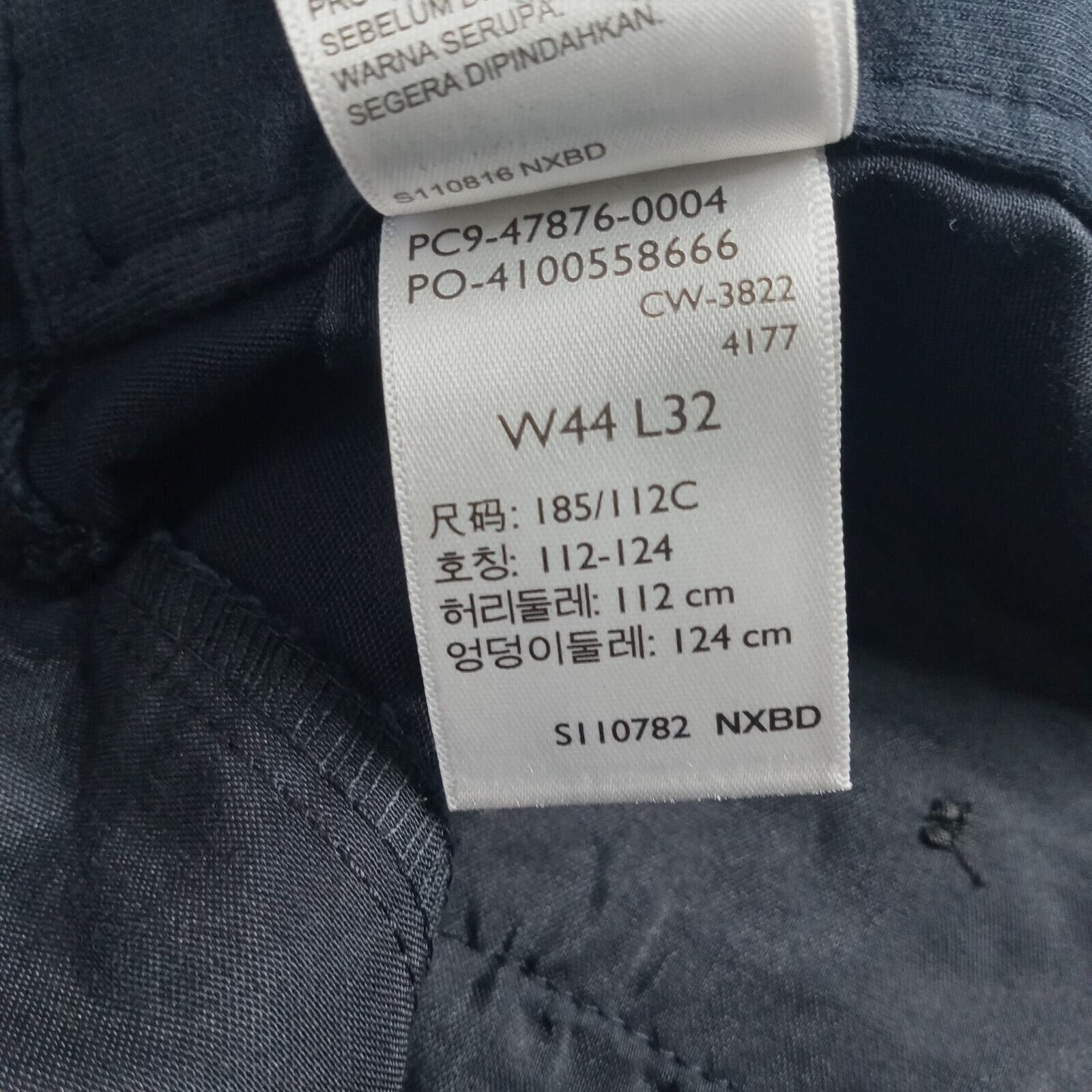 Dockers Dockers Khakis Pants Men's 44x32 Black Relaxed Fit Pleated Size US 44 / EU 60 - 7 Thumbnail