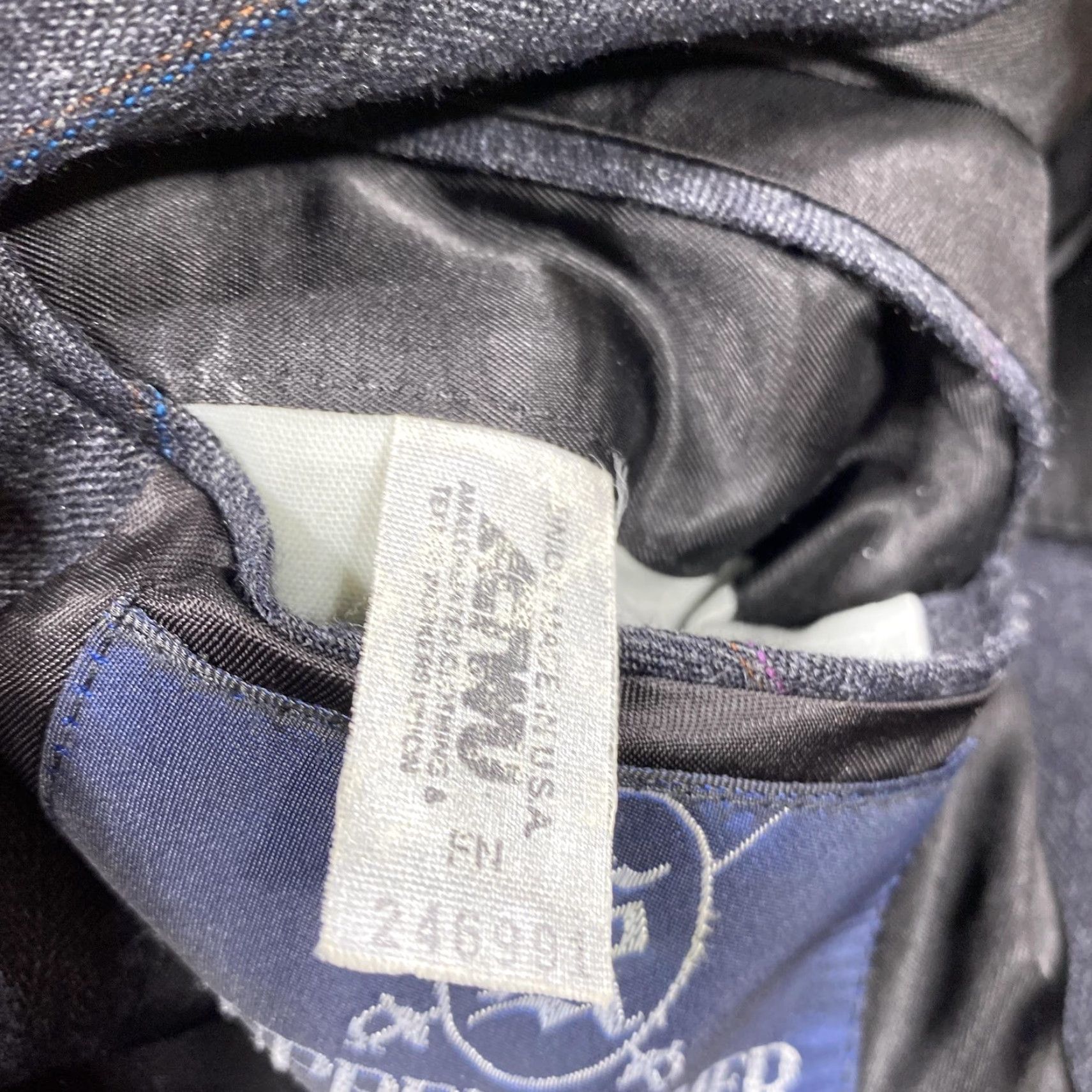 Vintage VINTAGE Kuppenheimer Blazer Mens 42R Gray Wool Herringbone Tweed Two-Button Jacket Coat Size 42R - 6 Thumbnail