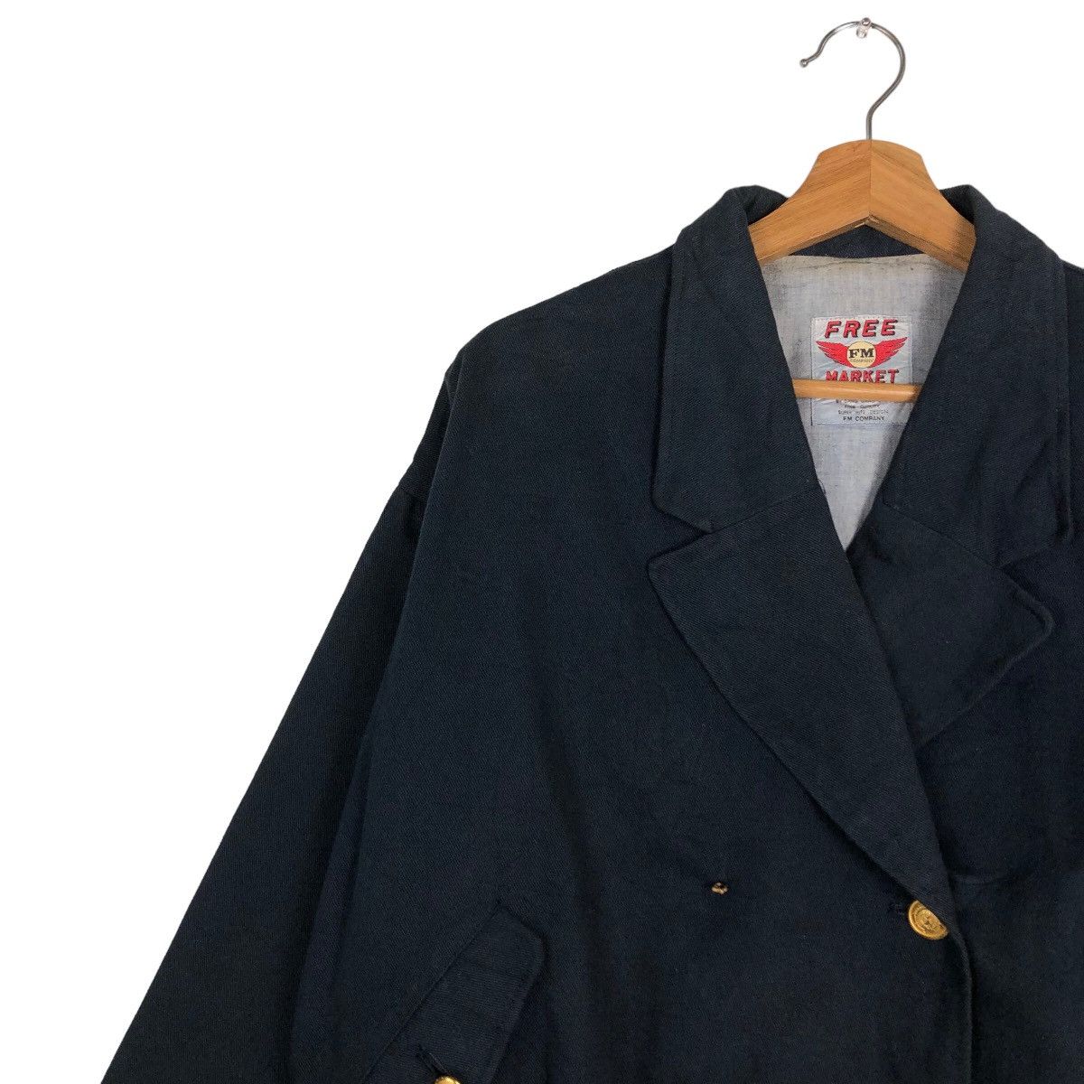 Vintage 🔥Punk Bomber Jacket Riot Riot Double Breast Free Market USA Size US M / EU 48-50 / 2 - 7 Thumbnail