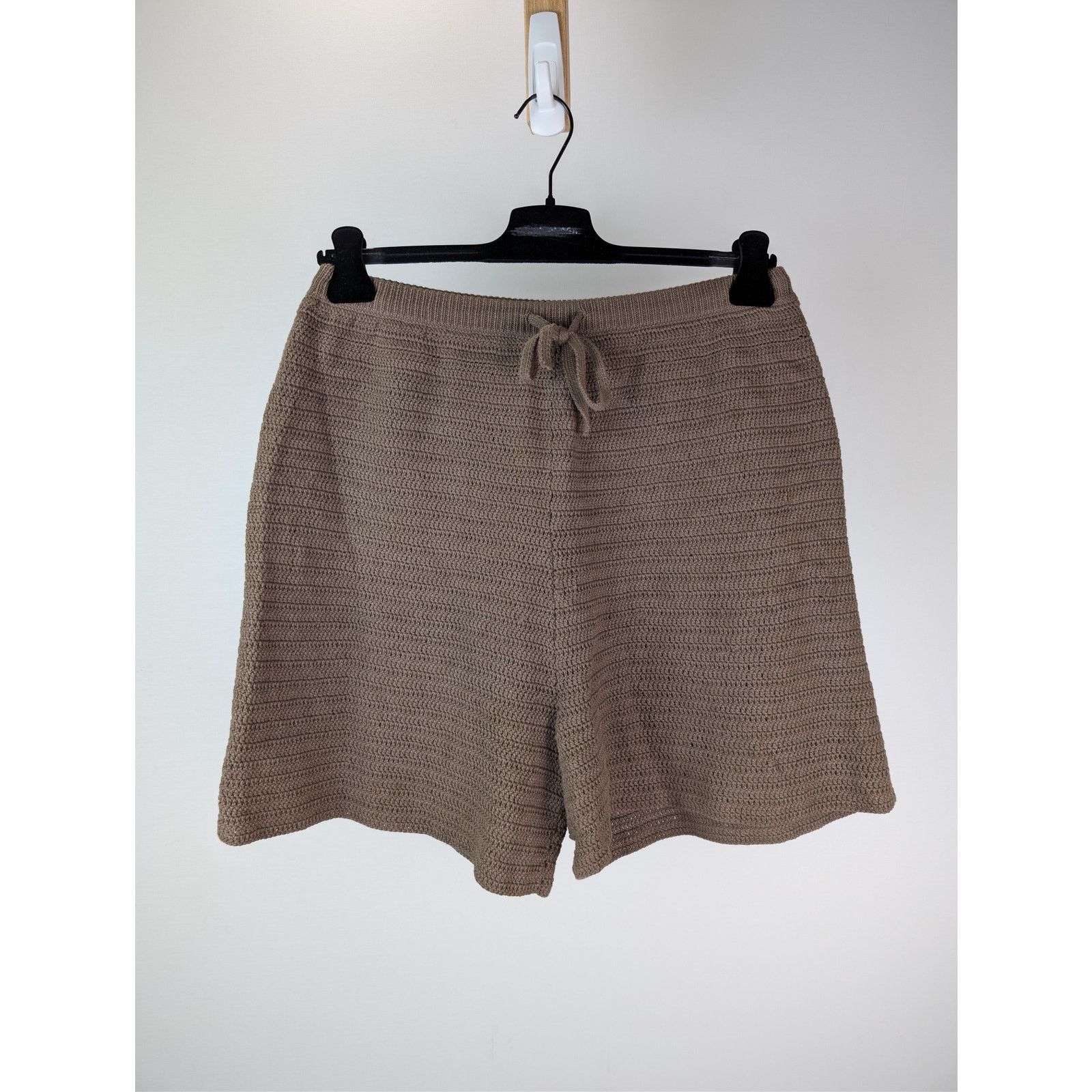 Nanushka o1rshd1 CC20 Caden Crochet-Knit Shorts in Brown Size US 32 / EU 48 - 8 Thumbnail