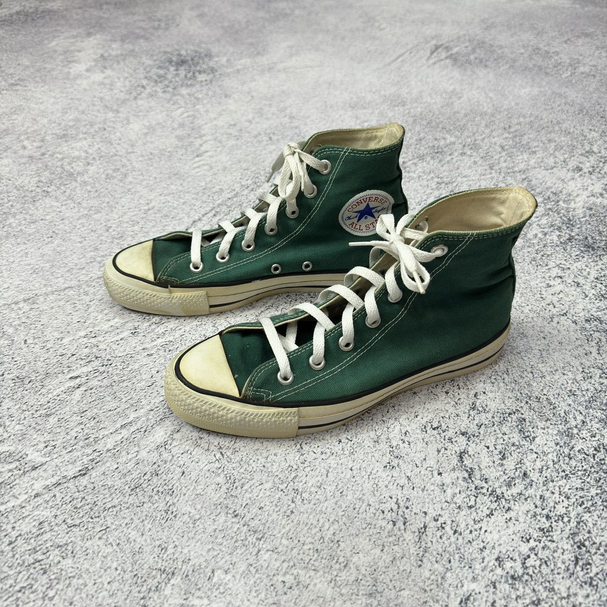 Vintage Vintage Converse Green Made in USA 5.5UK 8US 38EUR 24.5cm Grailed