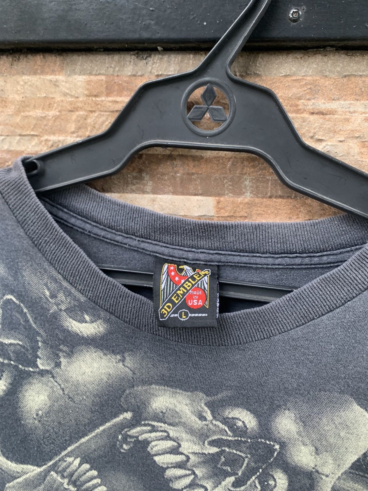 Vintage Vintage 3D Emblem Skull Pile Shirt Size US L / EU 52-54 / 3 - 1 Thumbnail