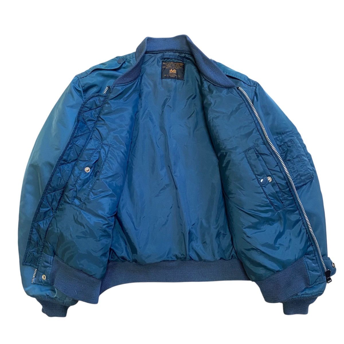 Vintage 💥MA1 PHANTOM MILITARY RIOT BOMBER FLIGHT JACKET Size US L / EU 52-54 / 3 - 6 Thumbnail