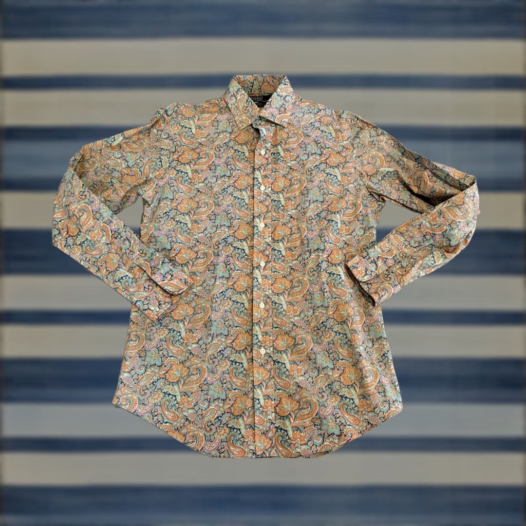 Polo Ralph Lauren Polo Ralph Lauren Button-Up Shirt Long Sleeve Paisley M Multicolor Reg. Fit Men Shirt Size US M / EU 48-50 / 2 - 1 Thumbnail