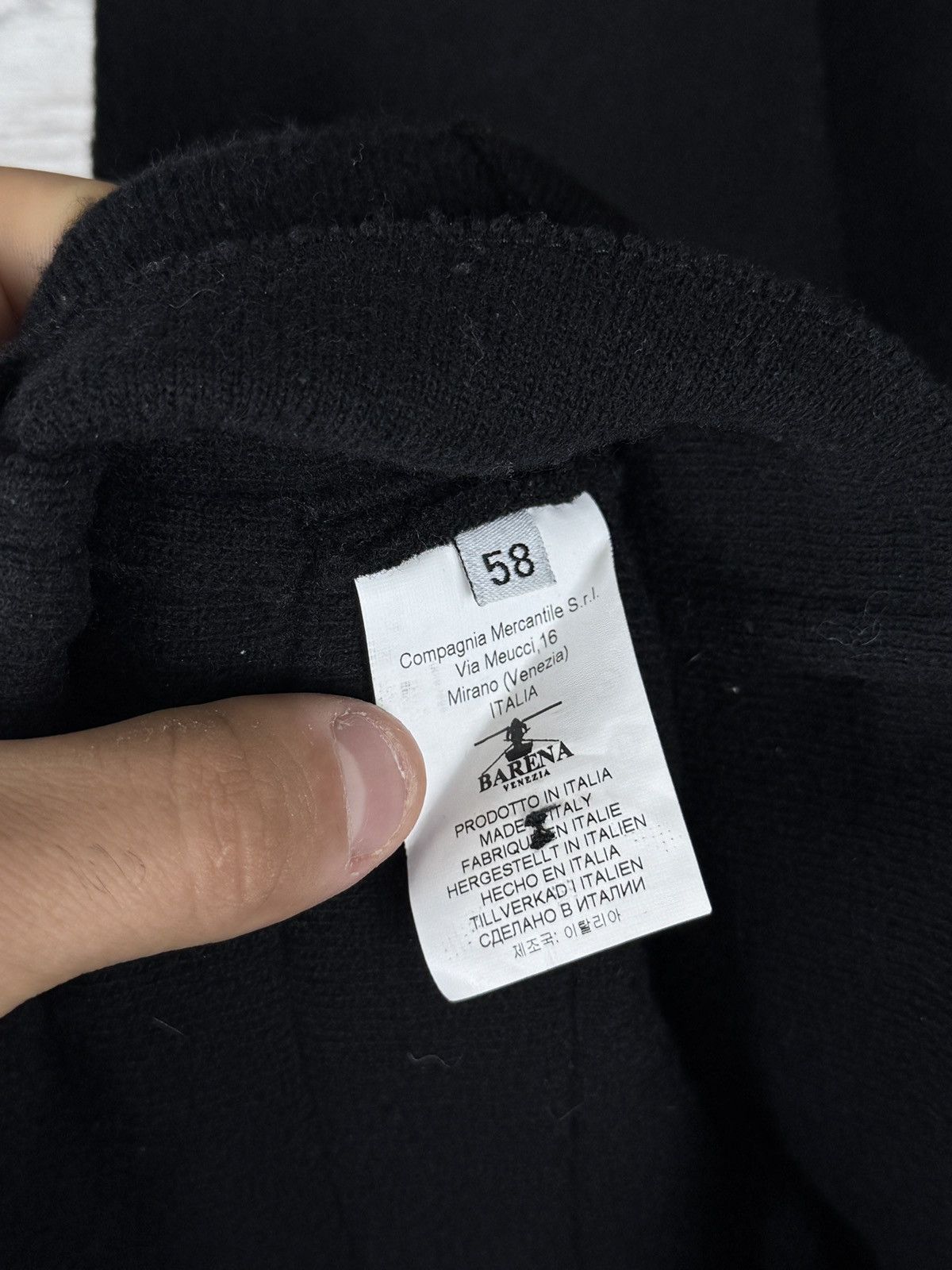 Barena × Vintage Mens Vintage Barena Vest luxury black wool Lana jacket Size US XL / EU 56 / 4 - 7 Thumbnail
