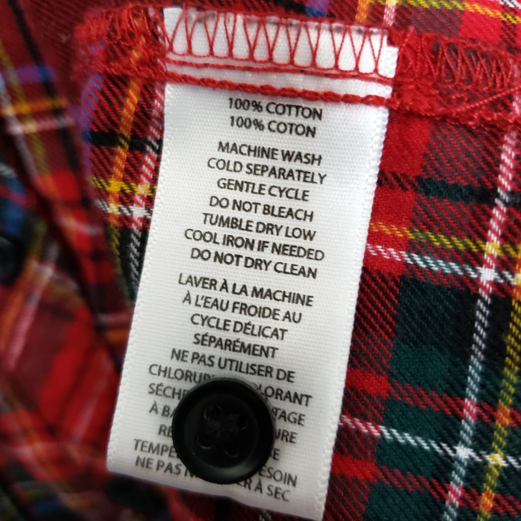 Vintage Beach Lunch Lounge Button-Front Shirt Womens Small Red Plaid Cotton Shirt Size S / US 4 / IT 40 - 5 Thumbnail