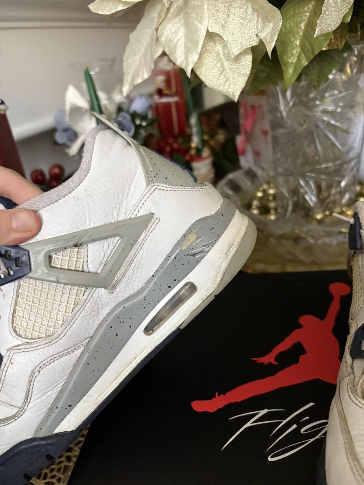 Nike Jordan 4 Midnight Navy with Box Size US 7 / EU 40 - 3 Thumbnail
