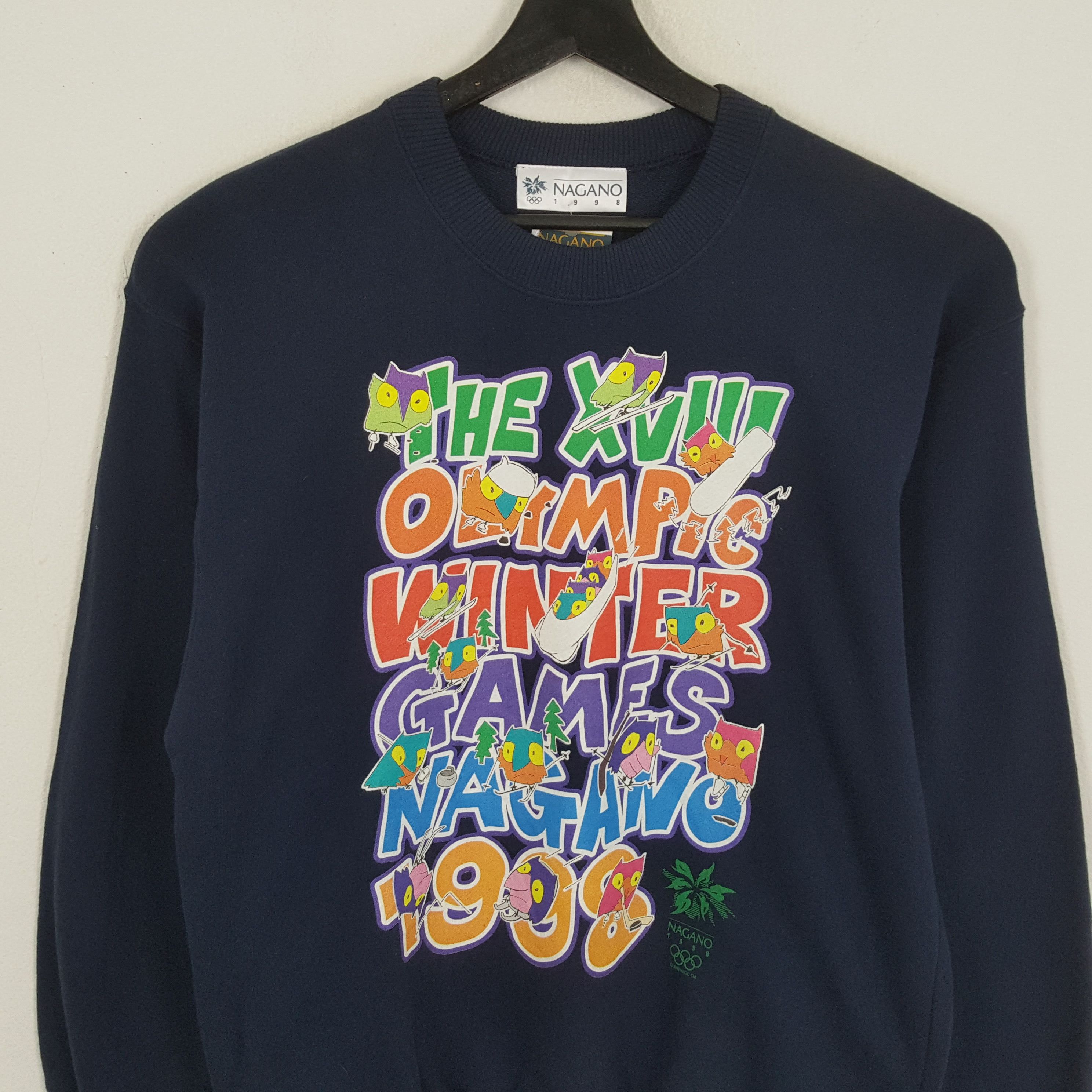 USA Olympics × Vintage OLYMPICS NAGONA 1998 Promo Style Vintage Sweatshirt Size US M / EU 48-50 / 2 - 2 Thumbnail
