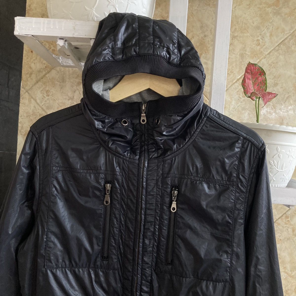 If Six Was Nine ANTI LABEL - Wax Zipper Hooded Cargos Vkei Jacket Japanese Size US M / EU 48-50 / 2 - 3 Thumbnail