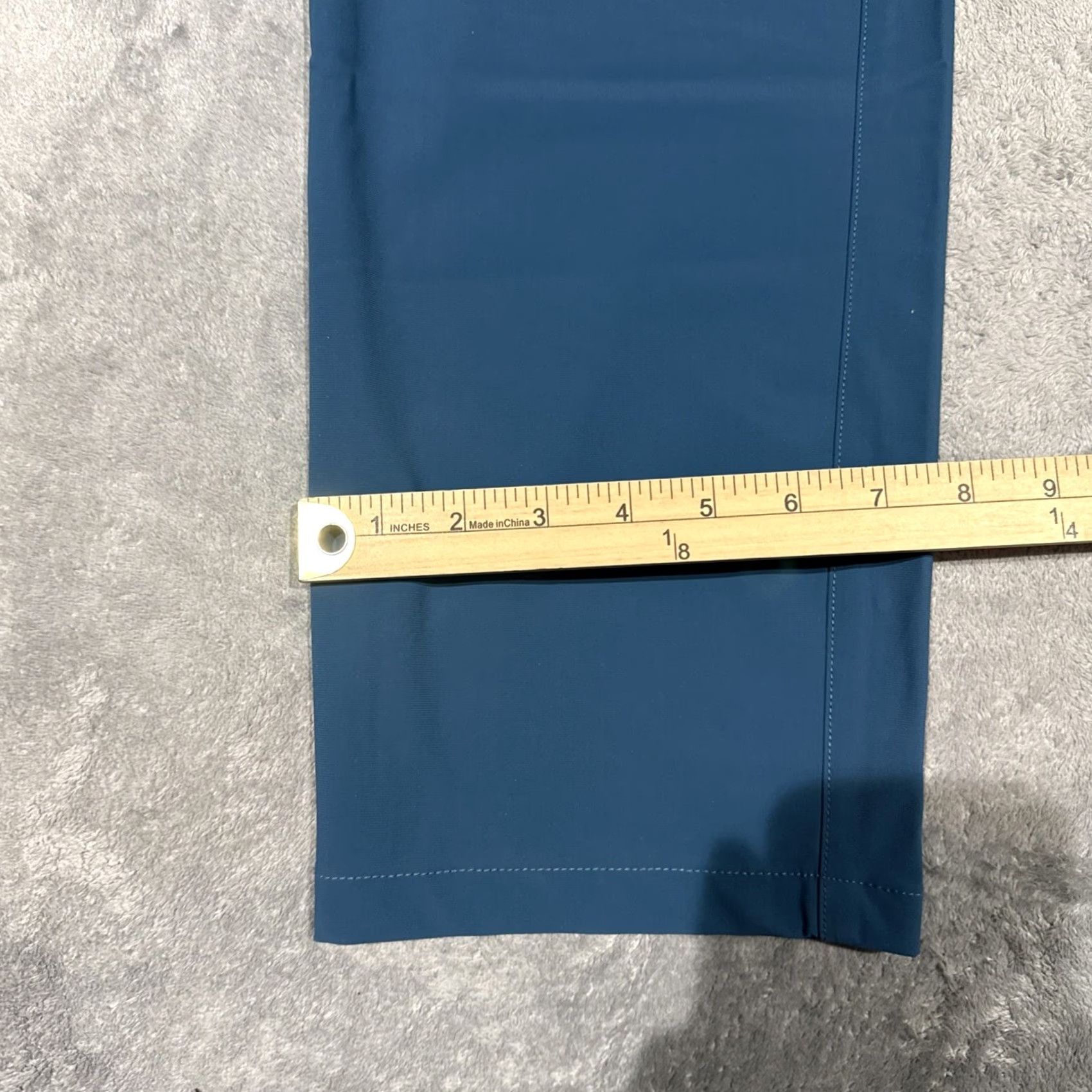 Vintage Greyson Montauk Trousers Pants Regular 36x32 Teal Green Chino Stretch Pockets Belt Loops Flat Front Classic Outdoor Golf Mens Size US 36 / EU 52 - 6 Thumbnail