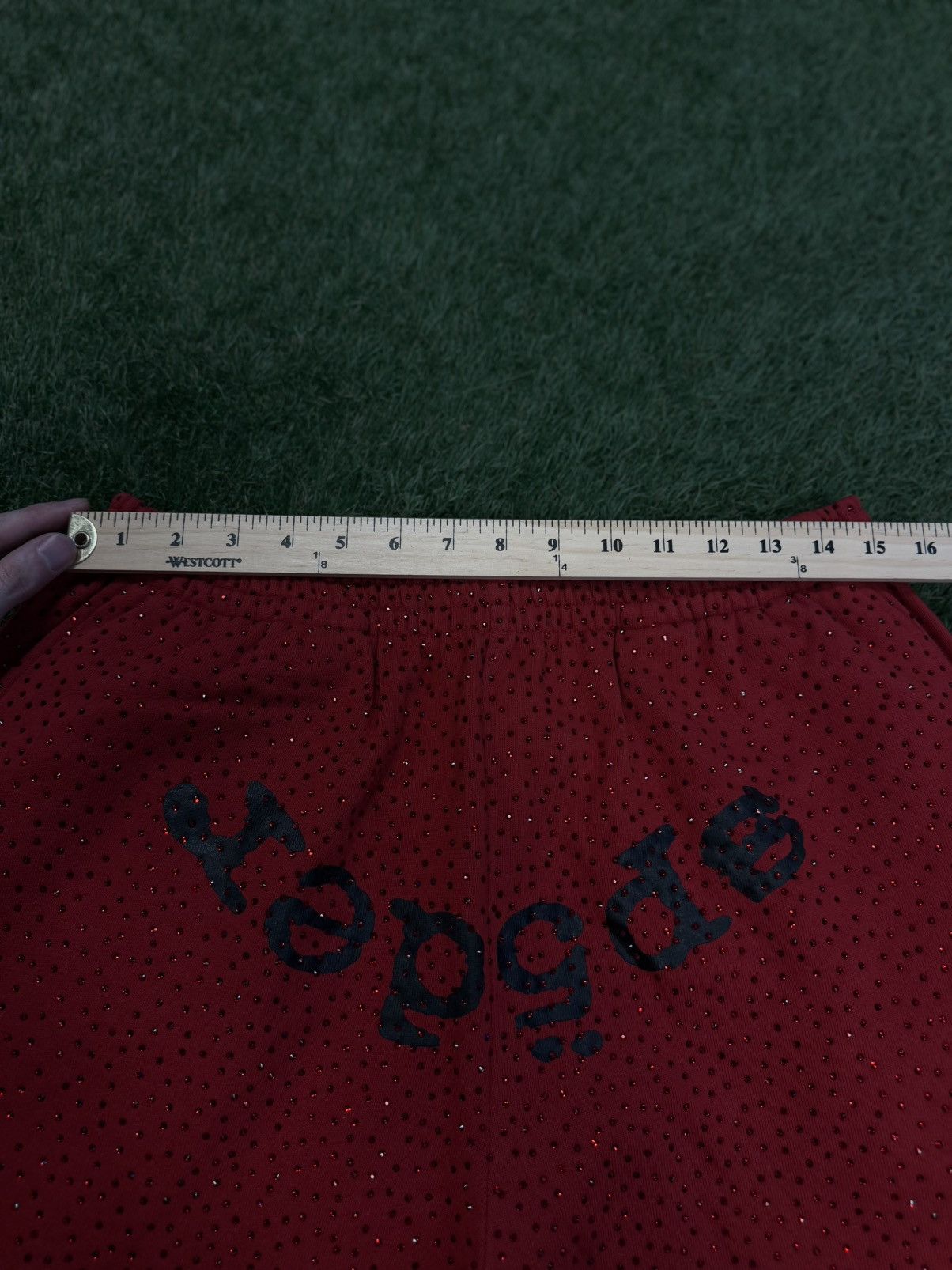 Sp5der Sp5der Worldwide Crystal VVS Stone Sweatpants L (NEW) Size US 32 / EU 48 - 13 Thumbnail