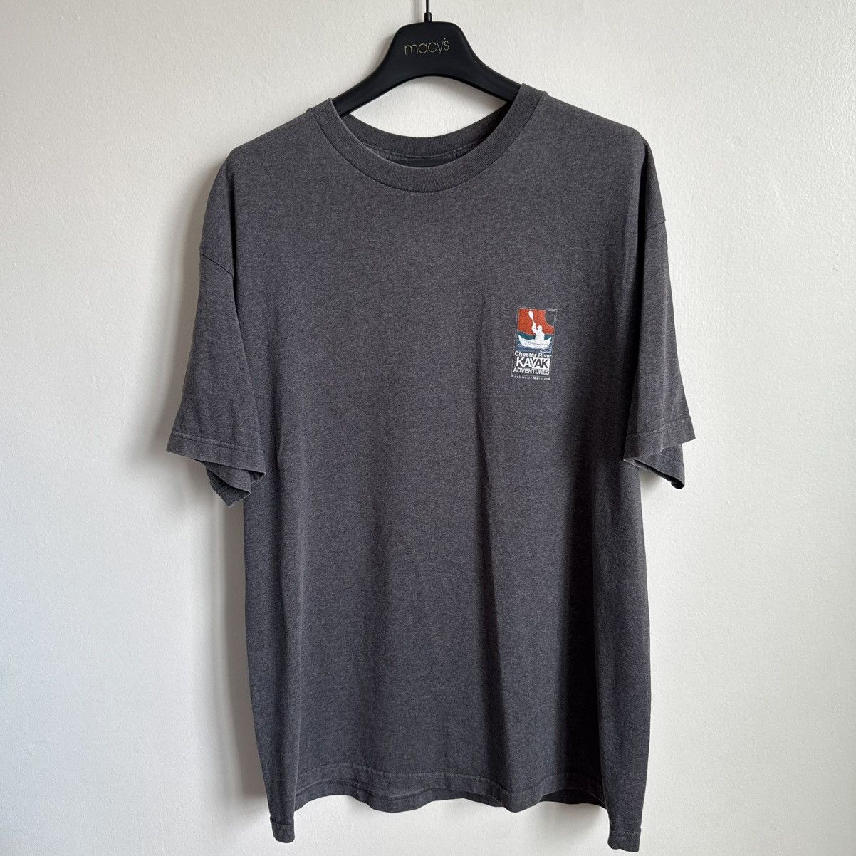 Vintage Chester River Kayak Adventures Maryland Graphic T-Shirt Gray Size US XL / EU 56 / 4 - 2 Thumbnail