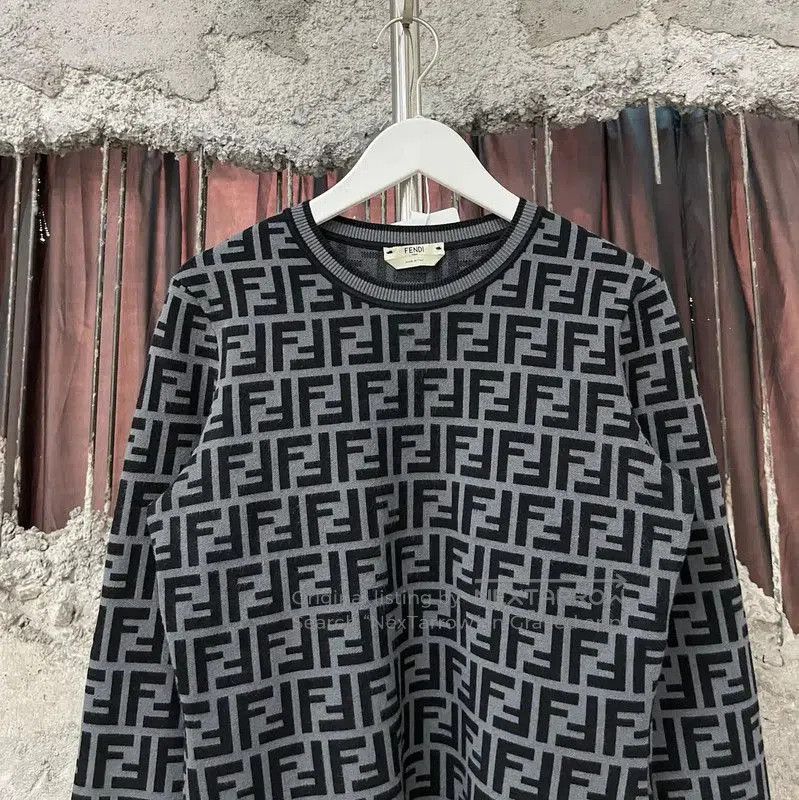 Fendi Fendi Black Long Sleeve Knit Sweater for Women . Size XXS / US 00 / IT 34 - 3 Thumbnail