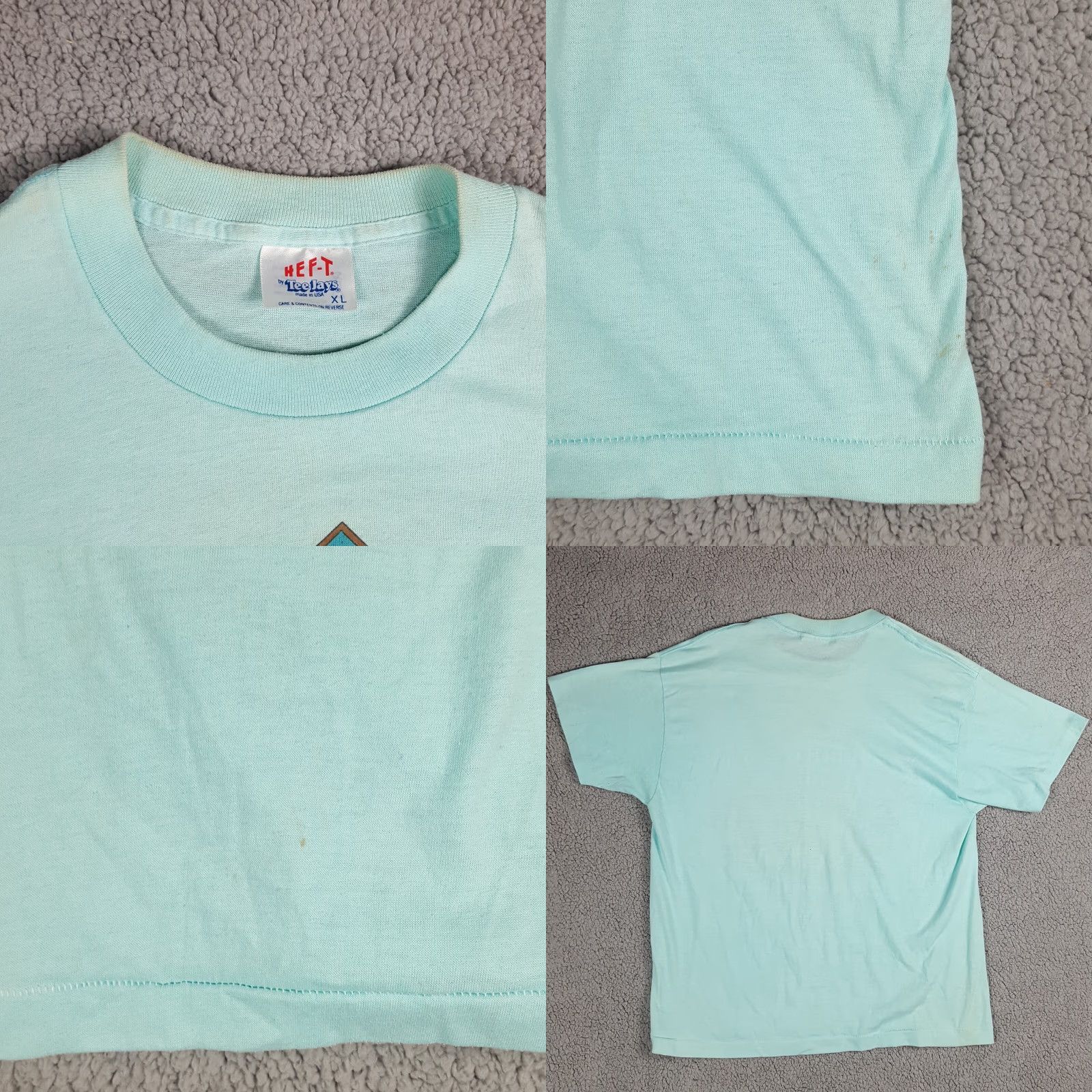 TEE JAYS VINTAGE 90s Busch Gardens Panda Bear Graphic T-Shirt XL Blue USA Mens Size US XL / EU 56 / 4 - 8 Thumbnail