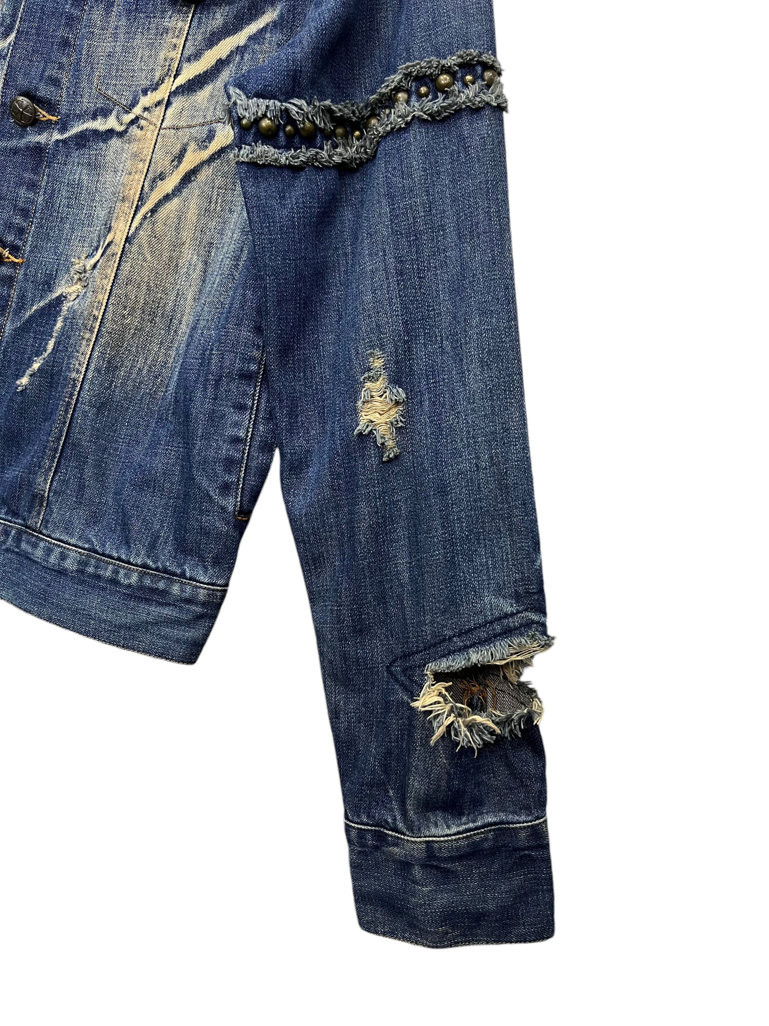 Addict Clothes Japan FYE🔥Vtg MIDAS Seditionaries Mud Wash Claw Mark Denim Jacket Size S / US 4 / IT 40 - 7 Thumbnail