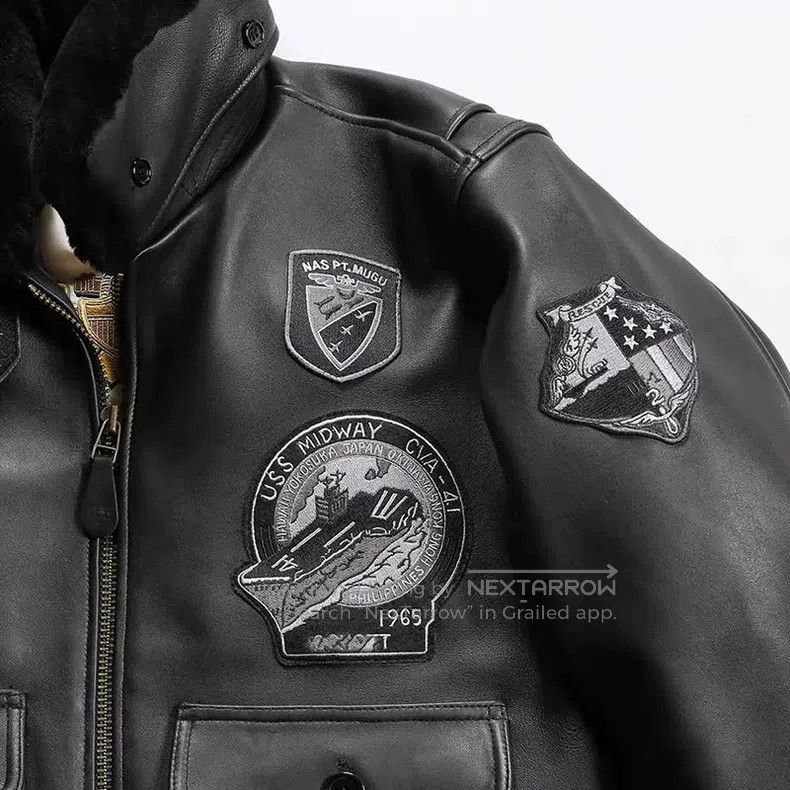 Schott Schott G1 leather flight jacket Size US XXL / EU 58 / 5 - 5 Thumbnail