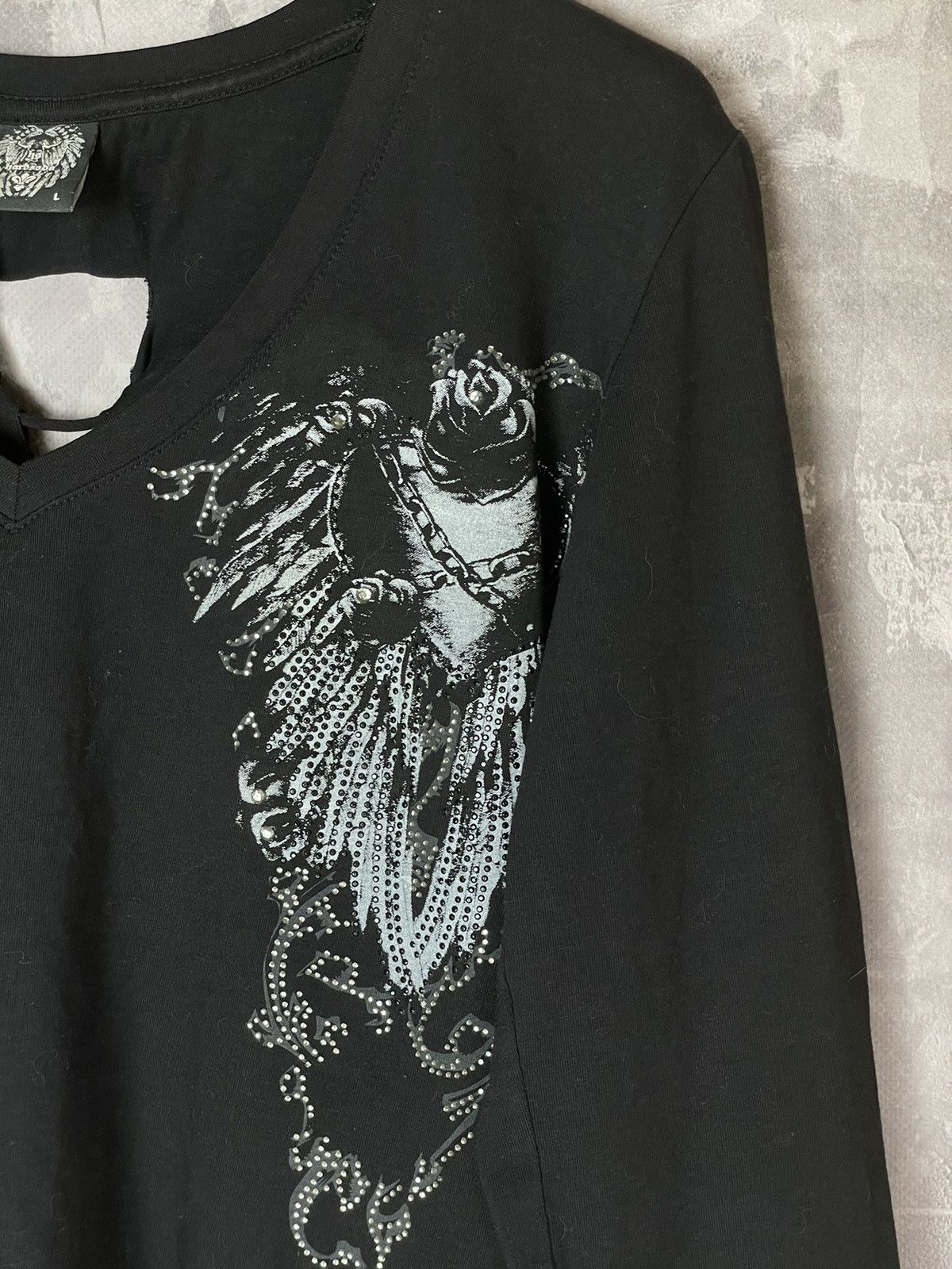 Vintage Vintage Affliction Style Cyber Grunge Y2K Long Sleeve Size L / US 10 / IT 46 - 11 Thumbnail