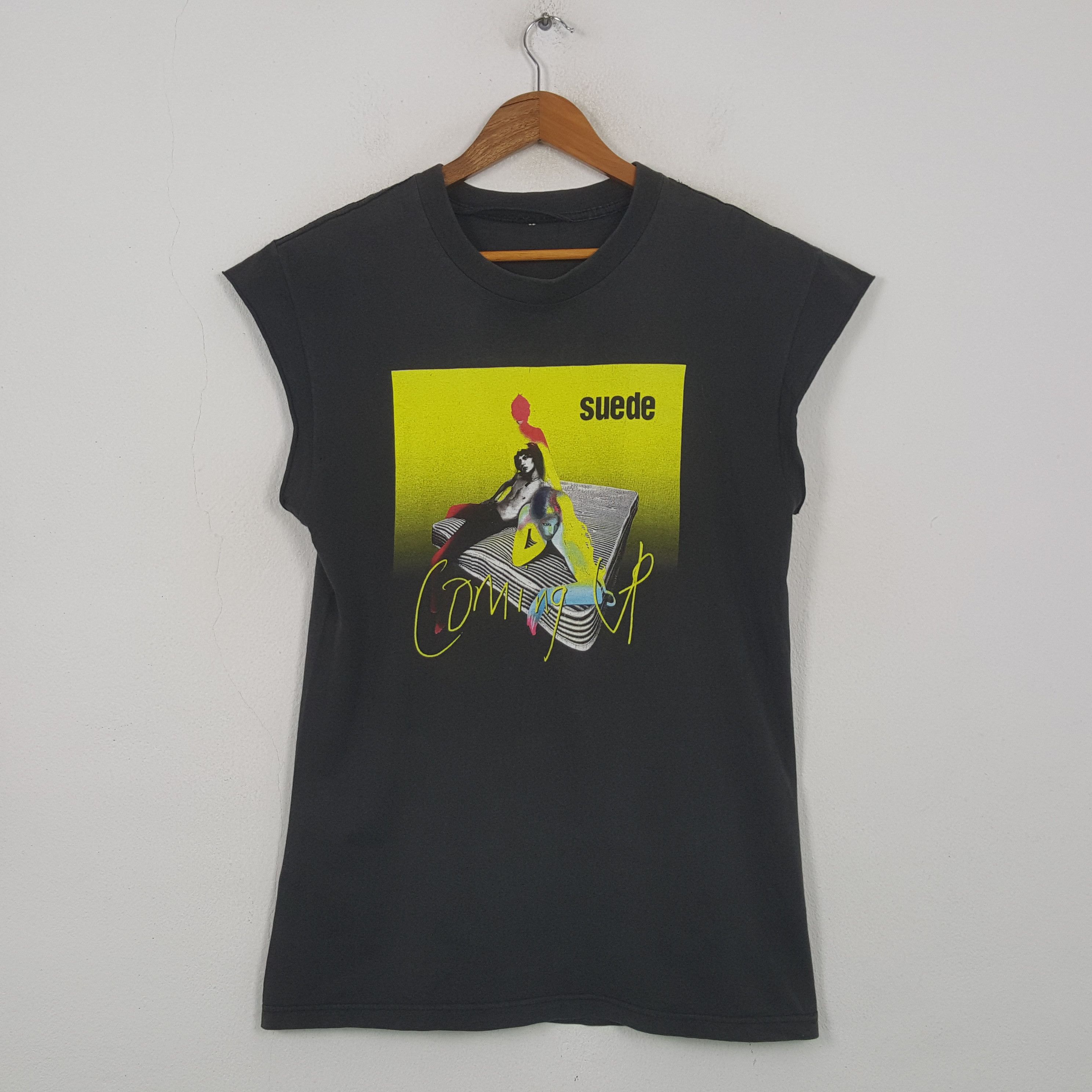 Band Tees Vintage Suede Coming Up English Rock Band Sleeves 32 Size US M / EU 48-50 / 2 - 1 Thumbnail
