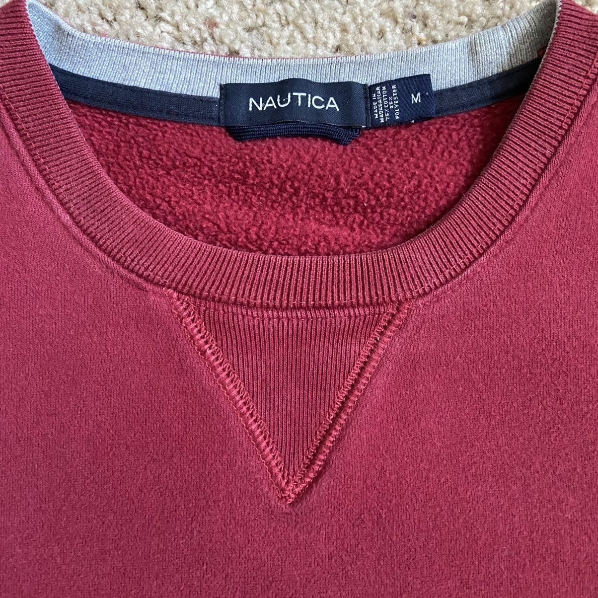 Nautica Nautica Crewneck - Red Size US M / EU 48-50 / 2 - 2 Thumbnail