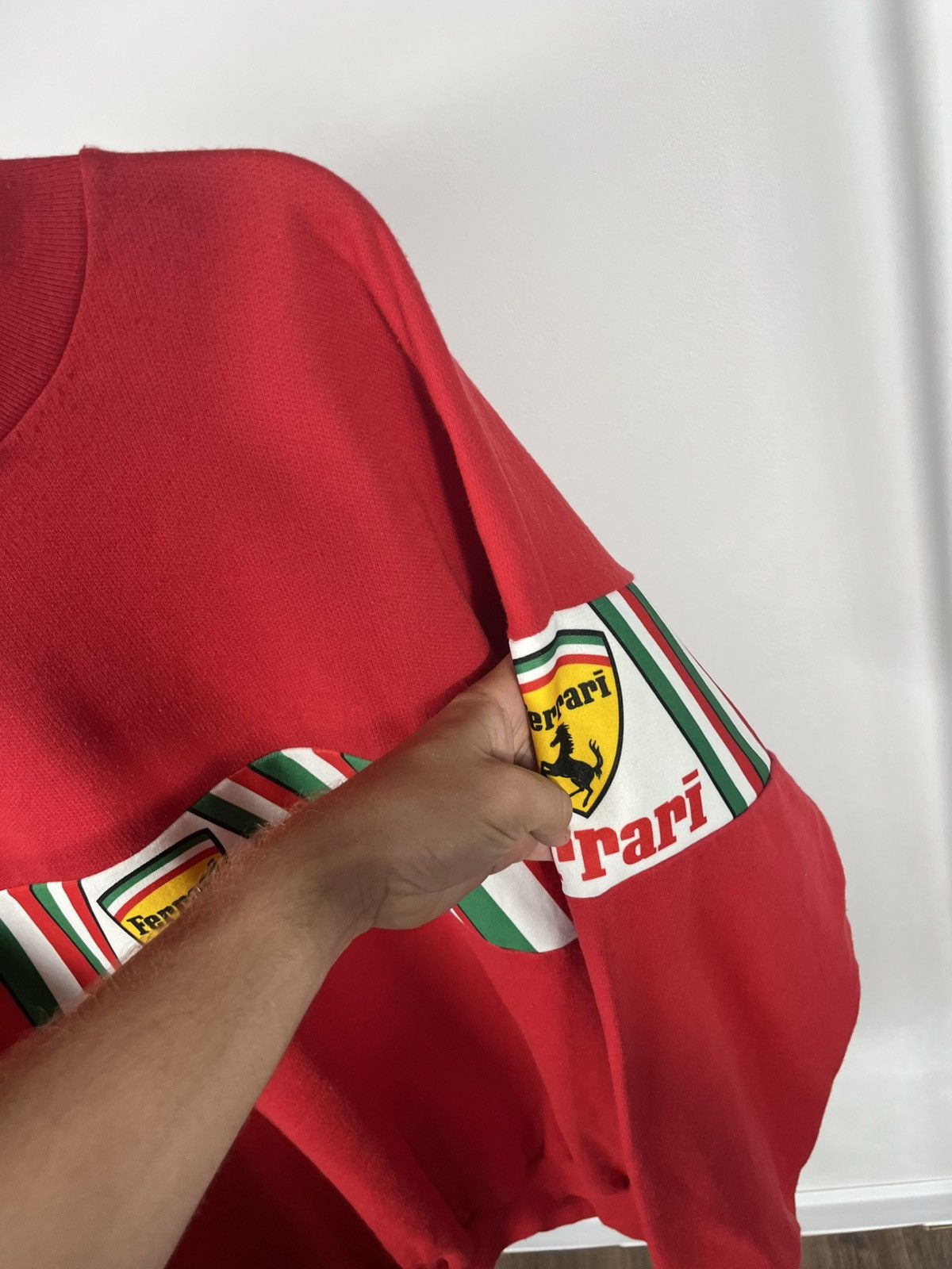 Ferrari Vintage Ferrari red crewneck sweatshirt XL Italy racing logo Size US XL / EU 56 / 4 - 7 Thumbnail